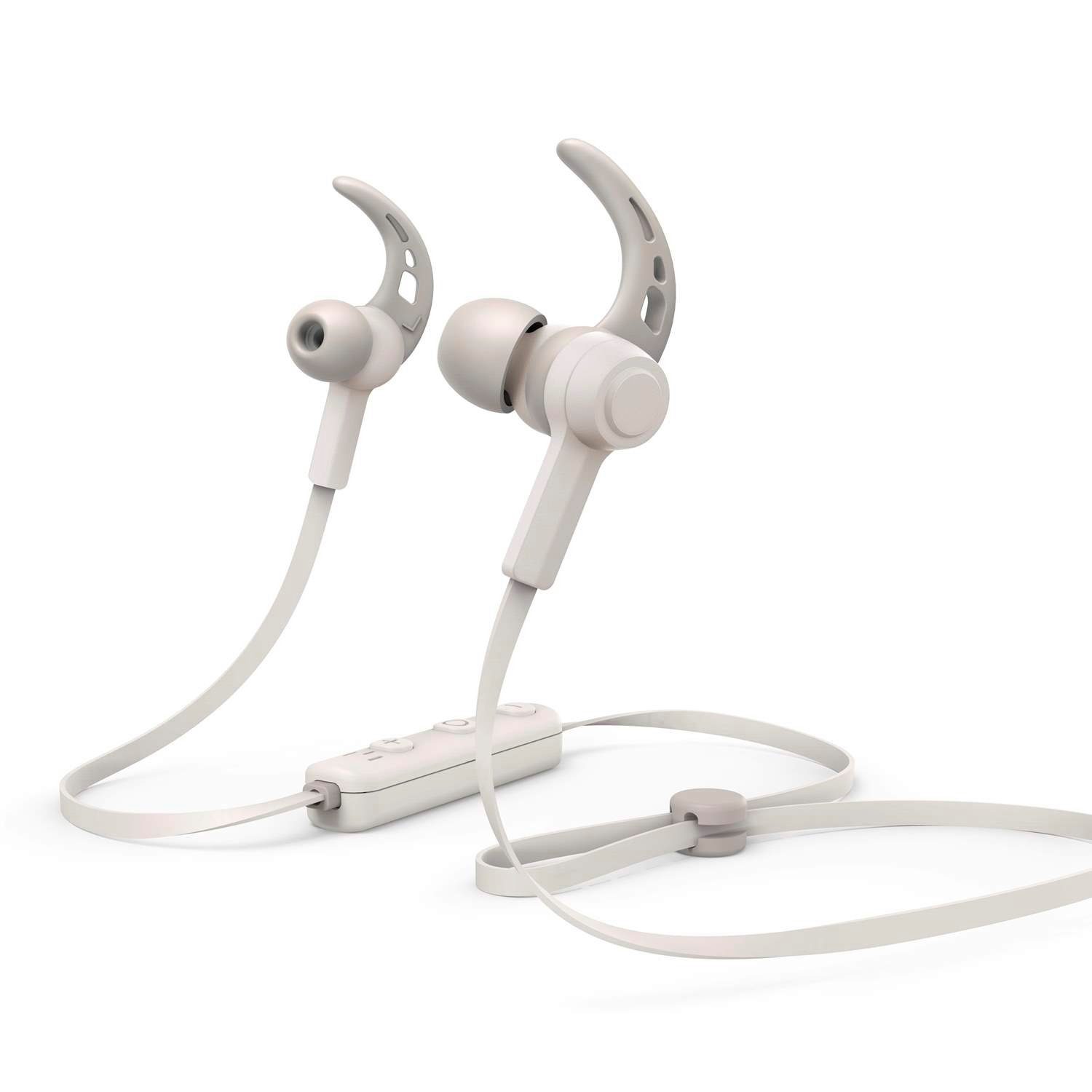 Hama Sport BT Kopfhörer Bluetooth Headset Ohrbügel Smartphone-Headset (Anruffunktion, Bluetooth, Mikrofon, Wiedergabe-Steuerung, Bluetooth 5.0, Schweißfest, Anruf-Funktionen, Wiedergabe-Steuerung, mit Mikrofon)