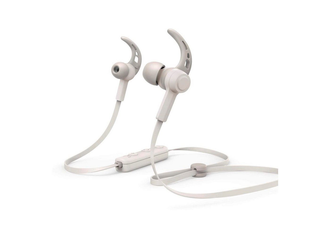 Hama Sport BT Kopfhörer Bluetooth Headset Ohrbügel Smartphone-Headset (Anruffunktion, Bluetooth, Mikrofon, Wiedergabe-Steuerung, Bluetooth 5.0, Ear-Hook Schweißfest Anruf-Funktionen Wiedergabe-Steuerung Mikrofon)