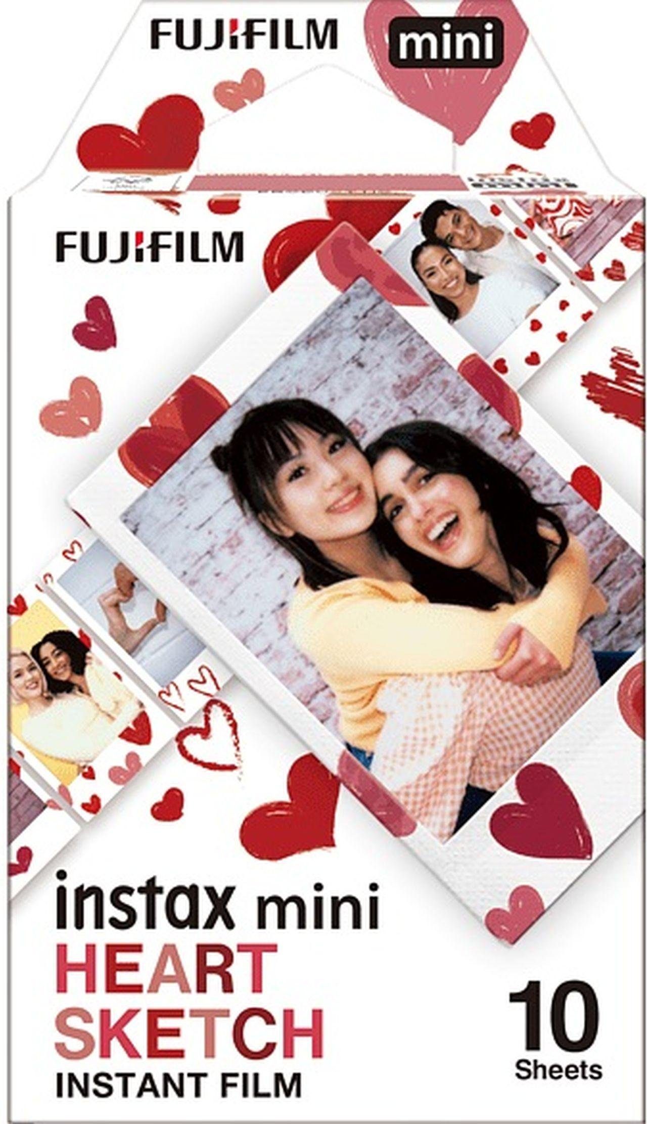Instax FUJIFILM Film Sofortbildkamera Mini Sketch Fujifilm Heart