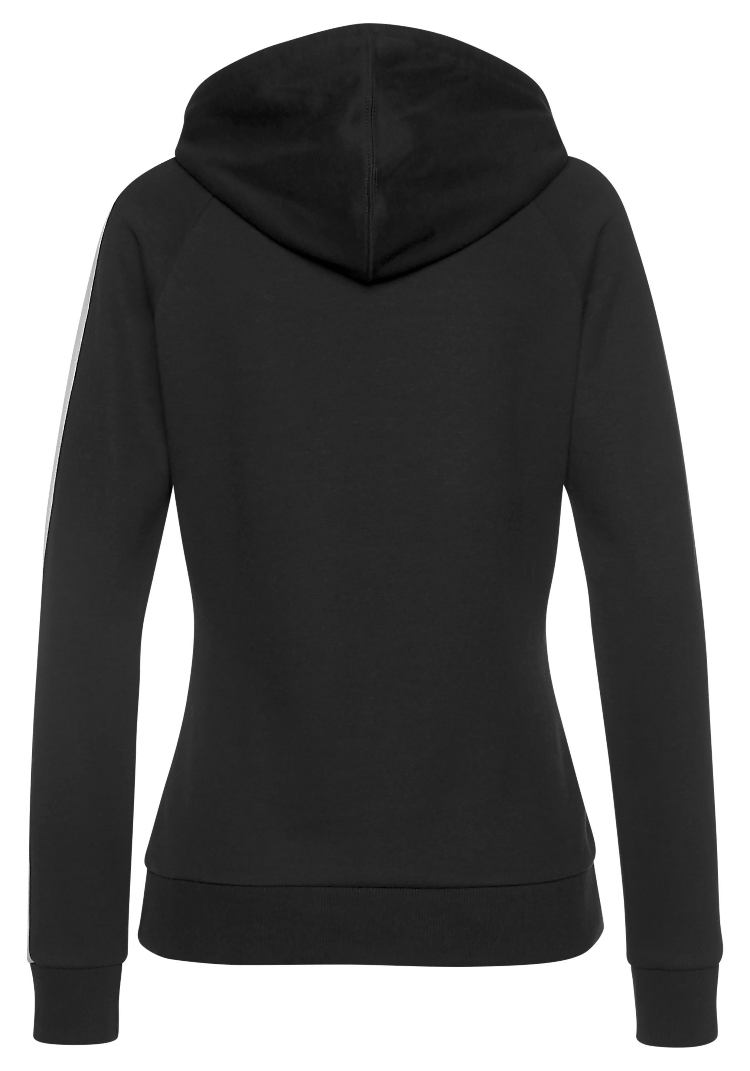 Bench. Loungewear Kapuzensweatshirt mit Seitenstreifen und Kängurutasche, Loungewear