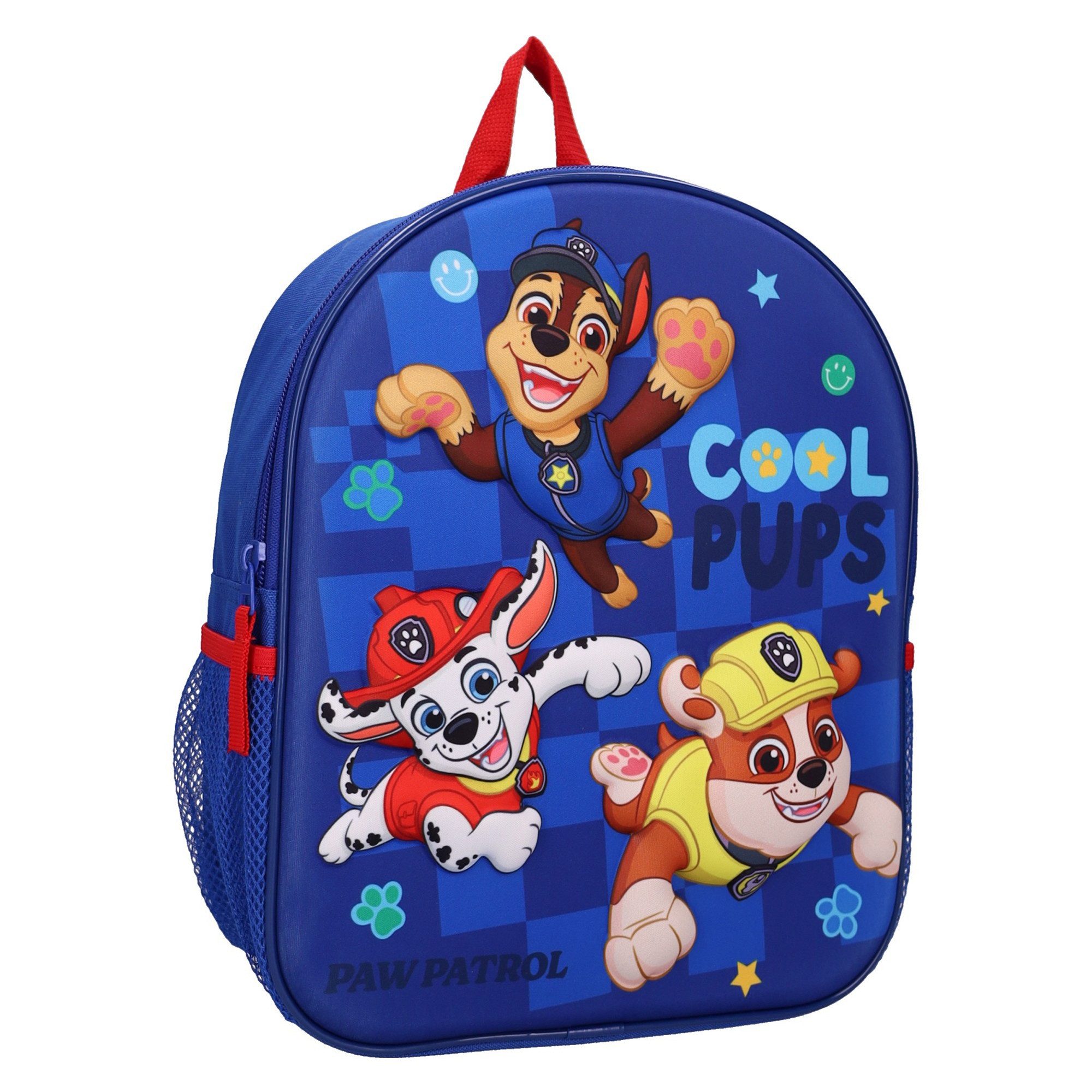 PAW PATROL Kinderrucksack Fun Bunch 3D 9,2 L mit 3 Fächern für Schule Freizeit und Ausflüge