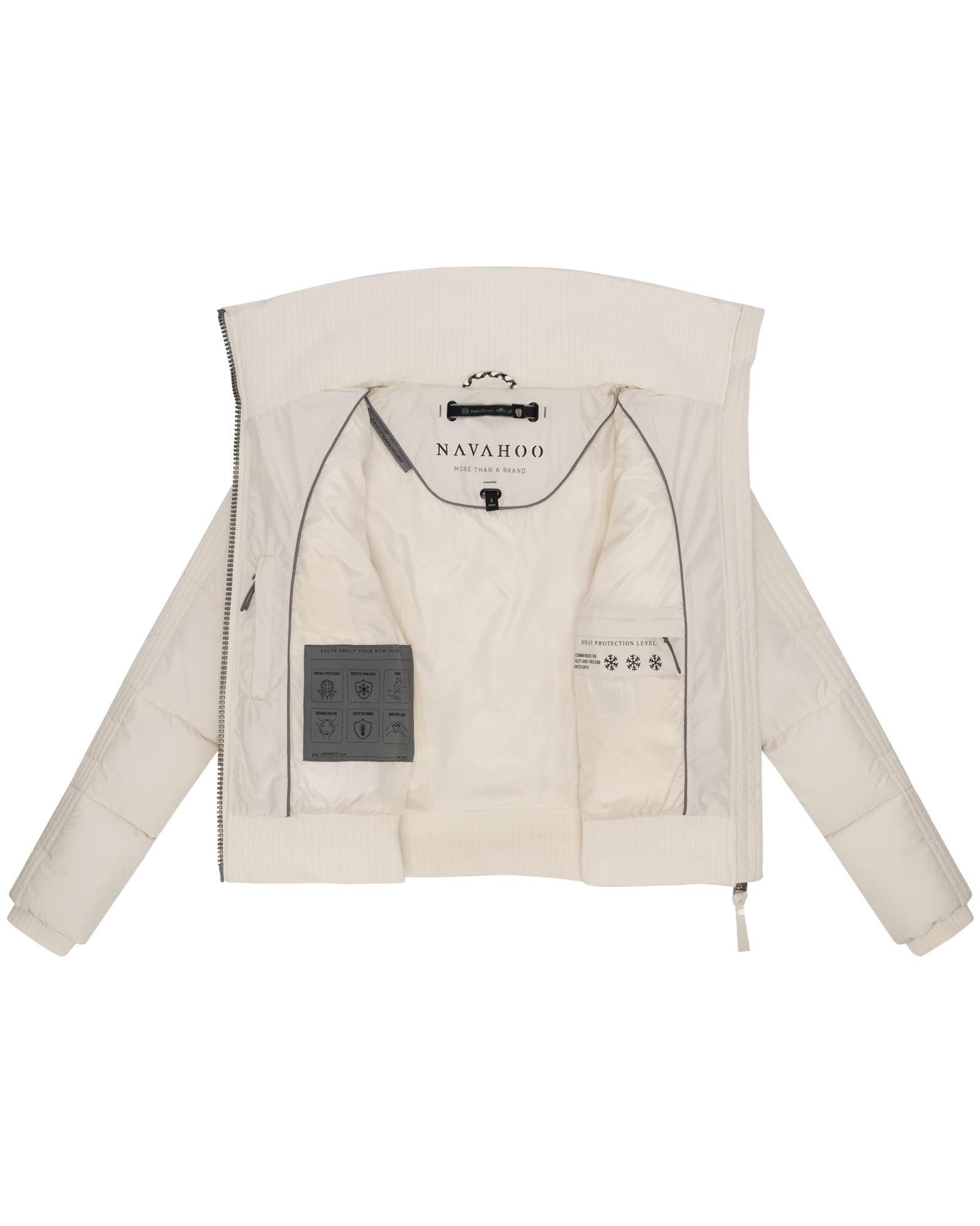 Navahoo Plüschjacke Teddyzone 14 Teddy-Fleece Jacke mit hohem Kragen