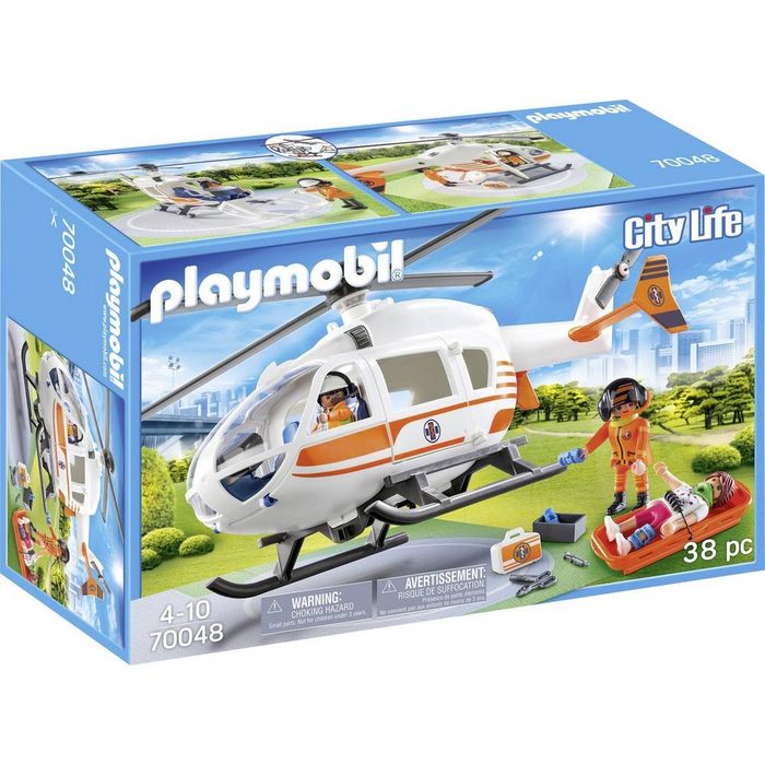 Playmobil® Konstruktions-Spielset Rettungshelikopter