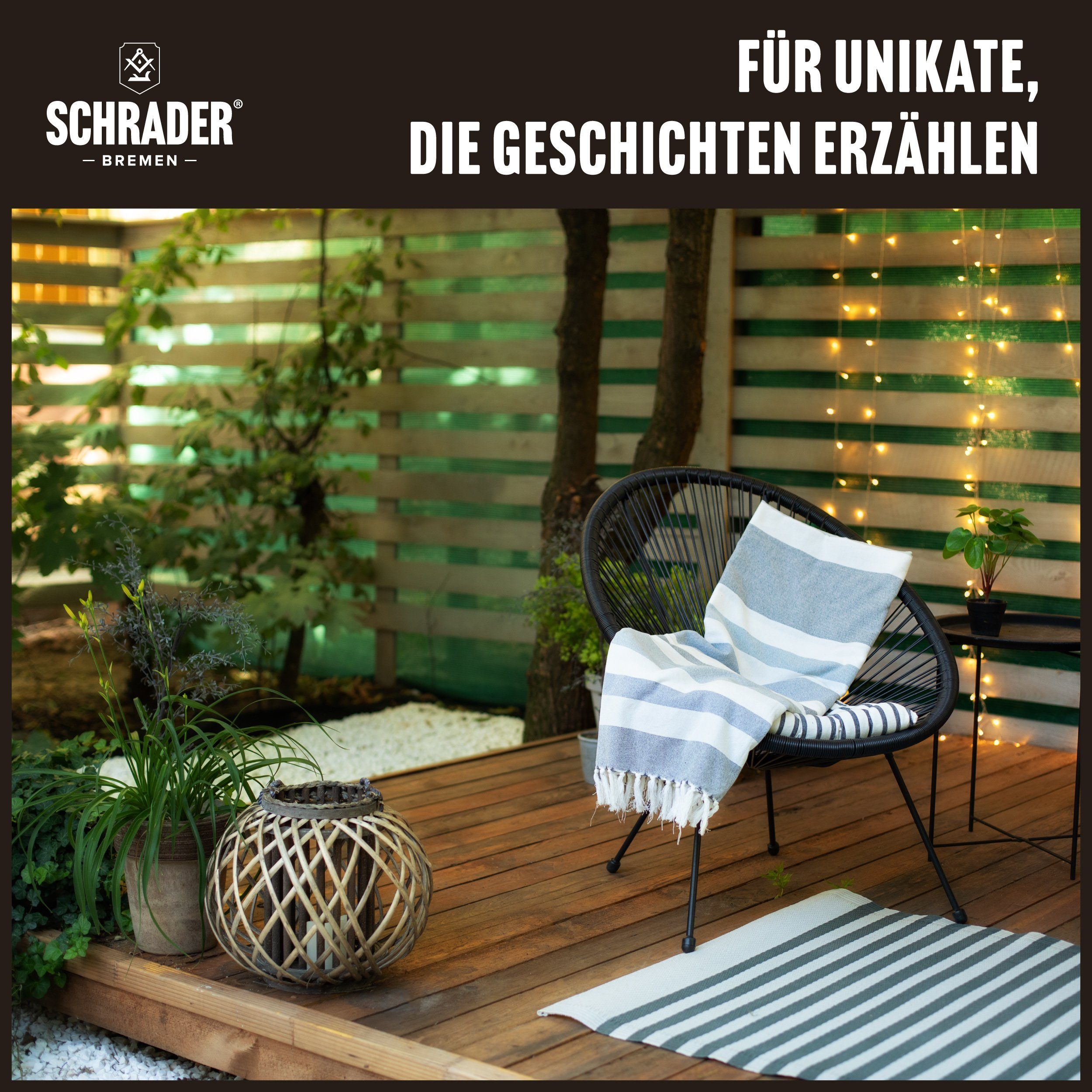 Türen, Hartholzöl Ideal Made Fenster in für und Gartenmöbel, - Schrader Germany - - Innen- Pflege- für Schutzmittel und Außenbereich Zäune, dunkel, - 2,5L