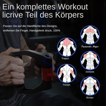 yozhiqu Rückentrainer Drücke doppelter D-Griff Fitnessgerät, 360° Rotation, rutschfeste, (1-tlg), Zubehör für Fitnessgeräte, Sitzrudern, Rückenkrafttraining, Rudergriff