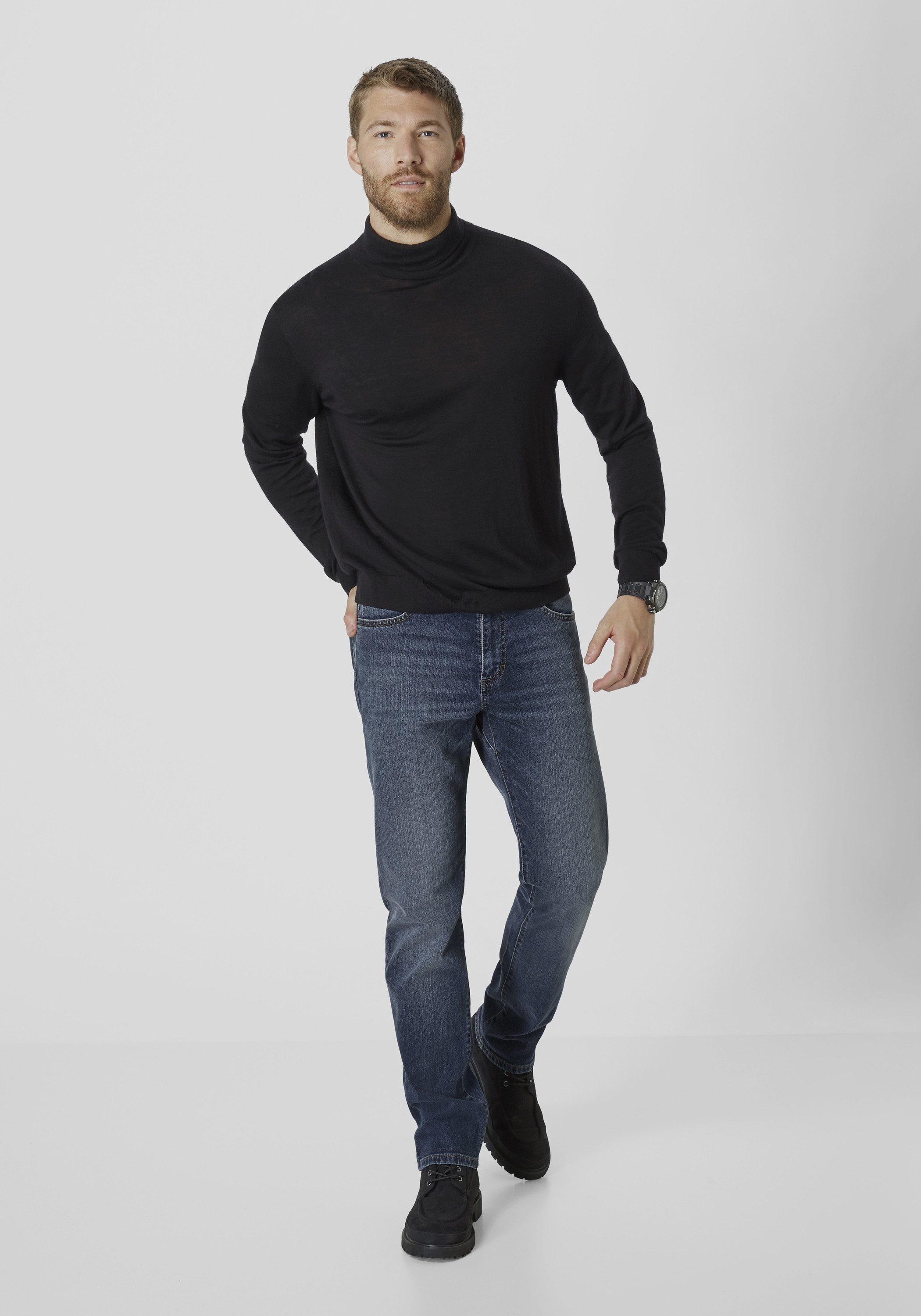 Redpoint 5-Pocket-Jeans TORONTO Modern Straight Stretch Jeans mit dehnbarem Bund