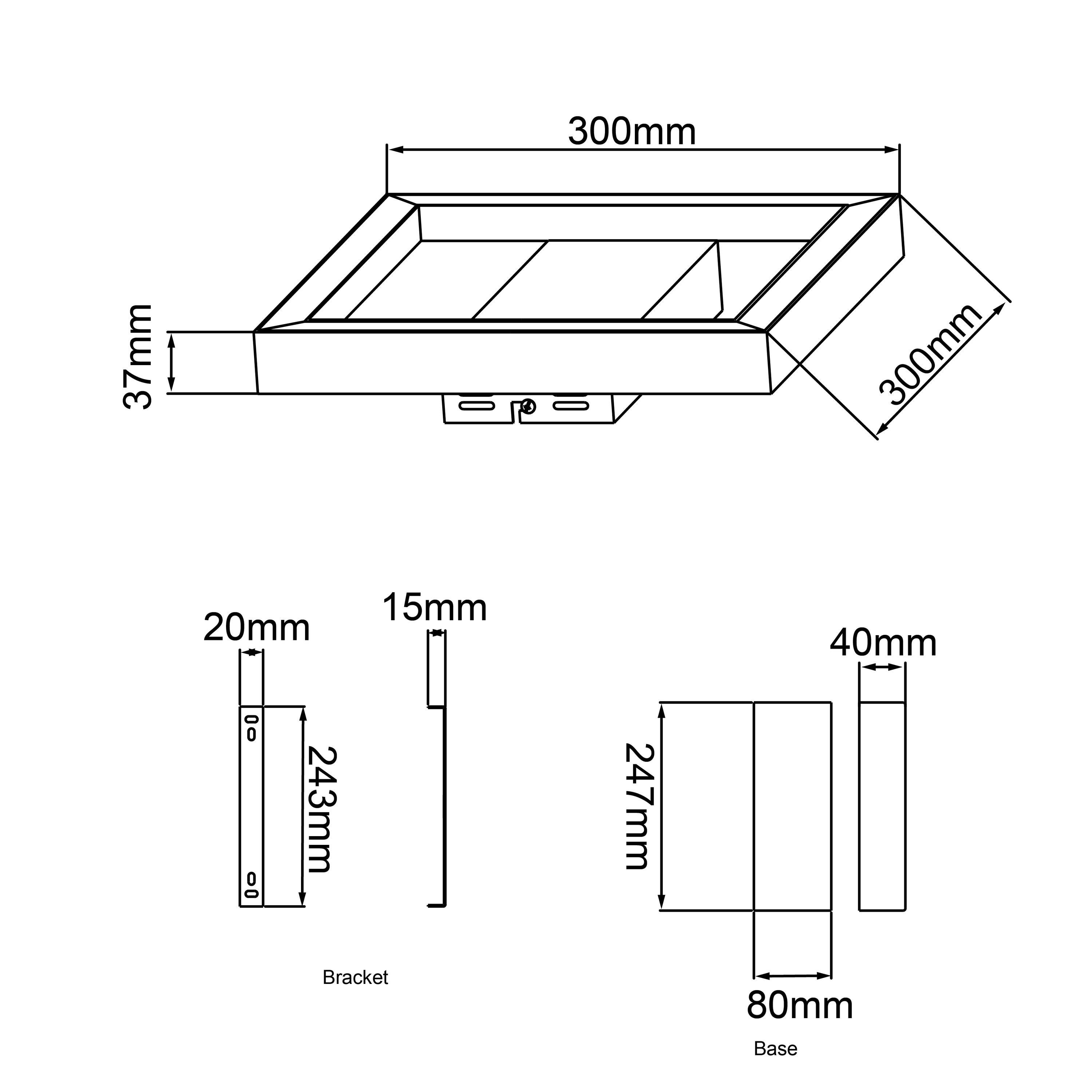 Brilliant Deckenleuchte Icarus, 2700-6200K, sand/weiß, Deckenleuchte LED Metall/Ku Lampe, und 30x30cm Wand- Icarus