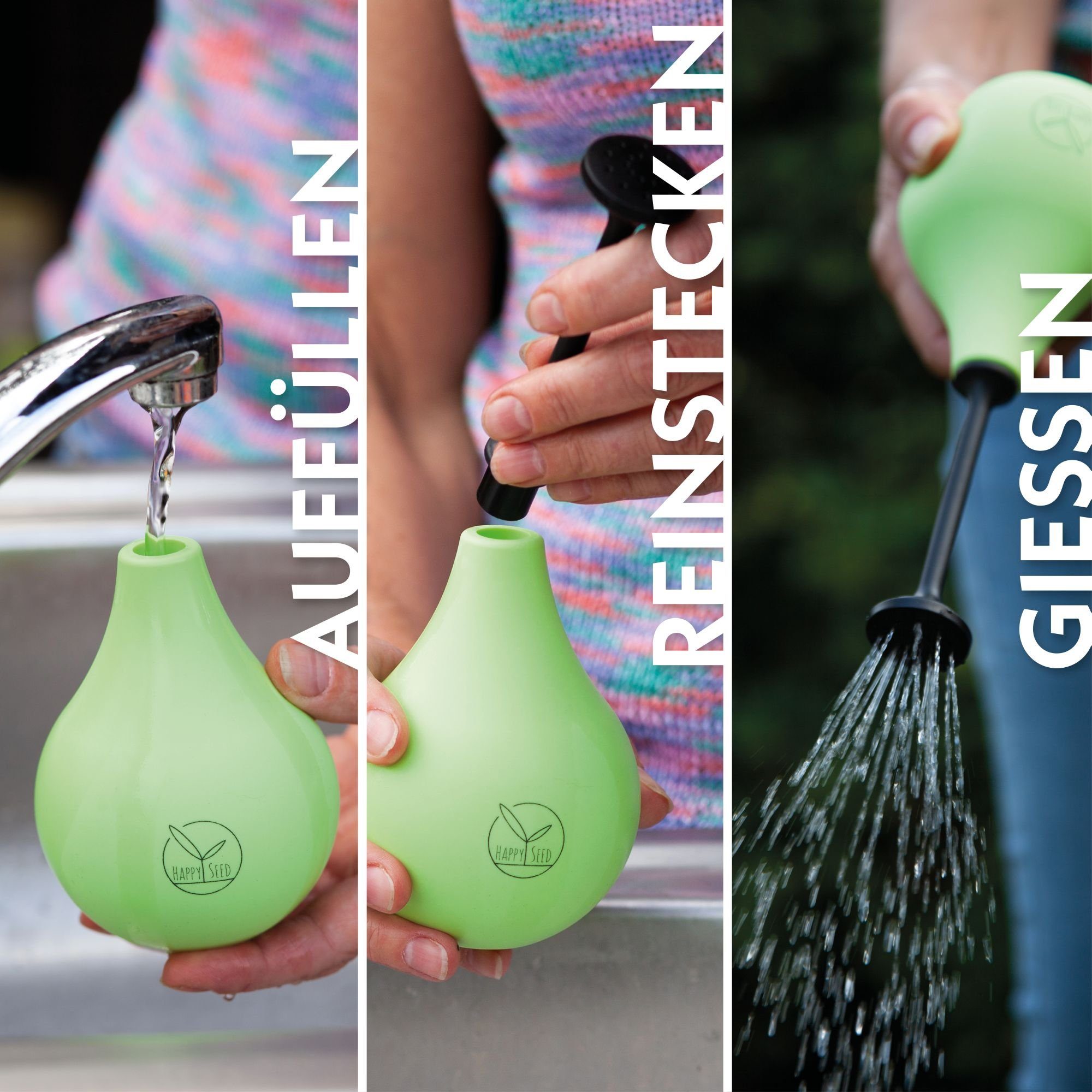 HappySeed Bewässerungsbrause Ballbrause für die Anzucht (224 ml) - Ballonbrause ideal für Pflanzen