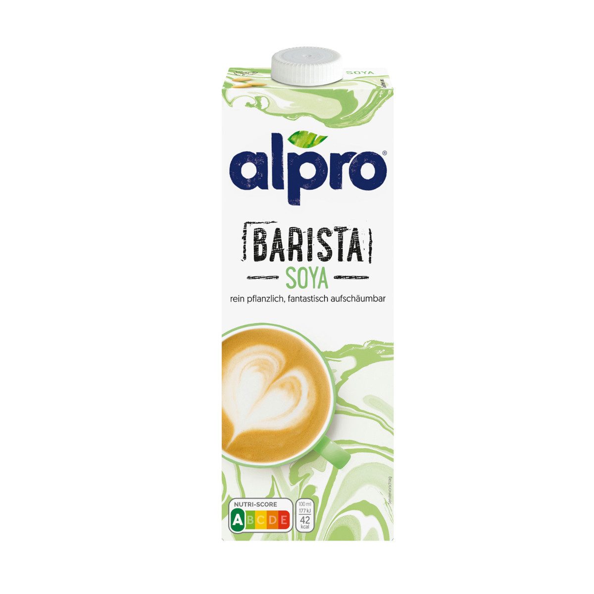 Alpro Milchmischgetränk, Alpro Sojadrink Barista rein pflanzlich und aufschäumbar 1000 ml
