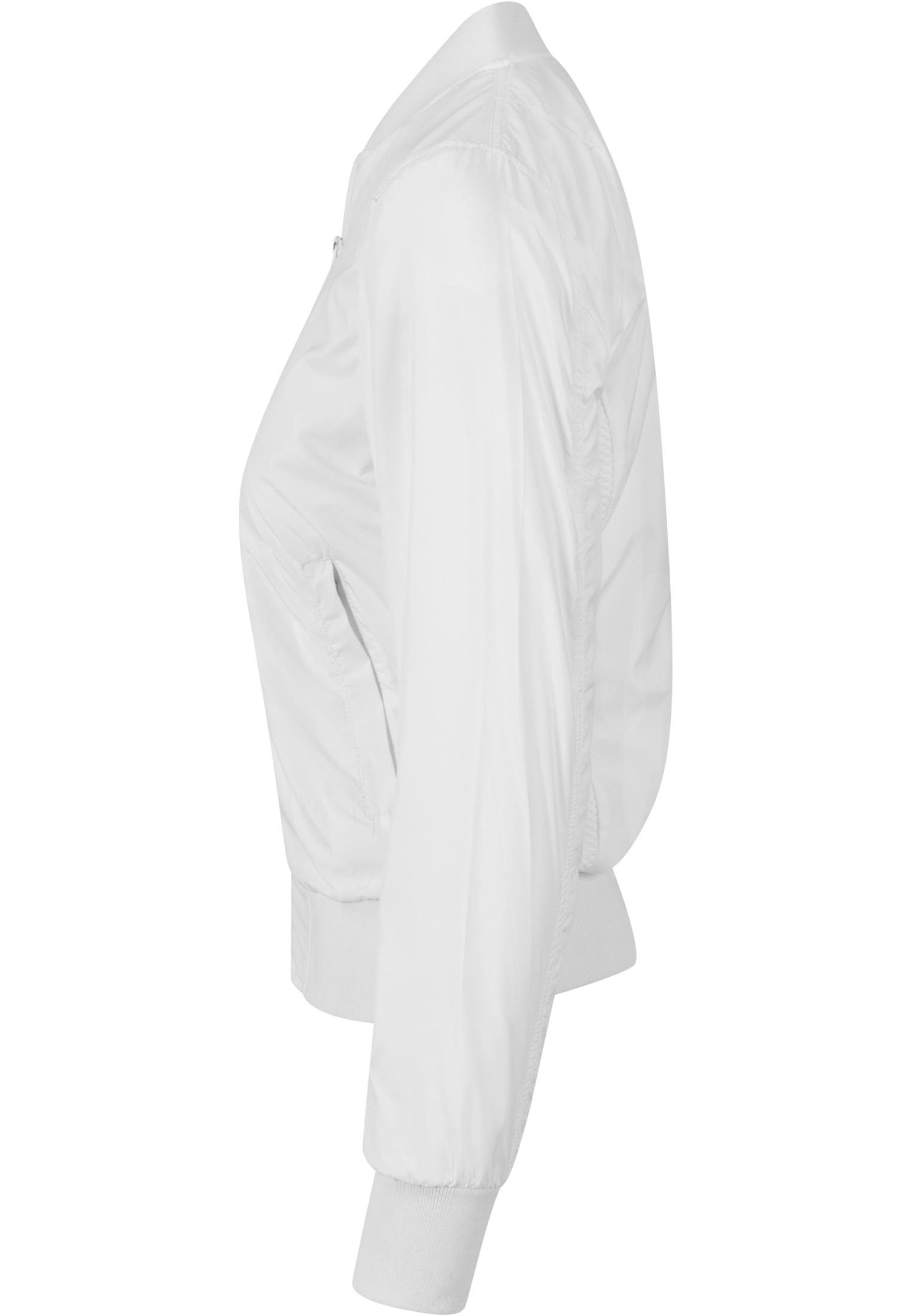 URBAN Bomber CLASSICS Damen white Ladies (1-St) Jacket Outdoorjacke Light
