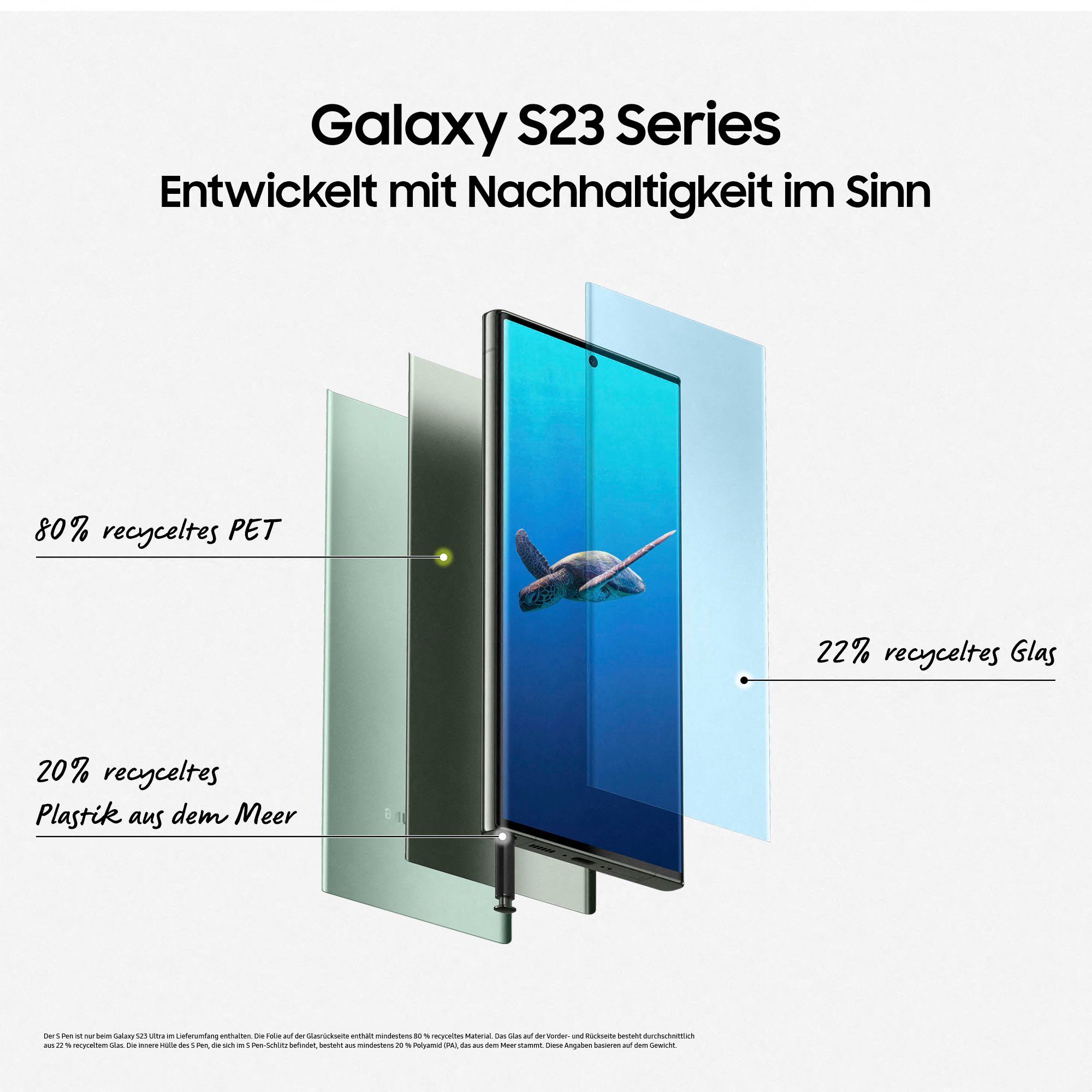 Samsung Galaxy S23 Ultra cm/6,8 Speicherplatz, GB Zoll, 200 MP Kamera) Smartphone Green 512 (17,31