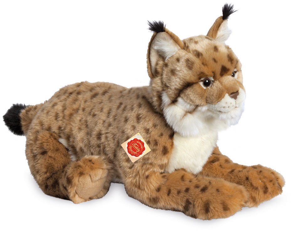 Teddy Hermann® Kuscheltier Luchs liegend, 45 cm, zum Teil aus recyceltem Material