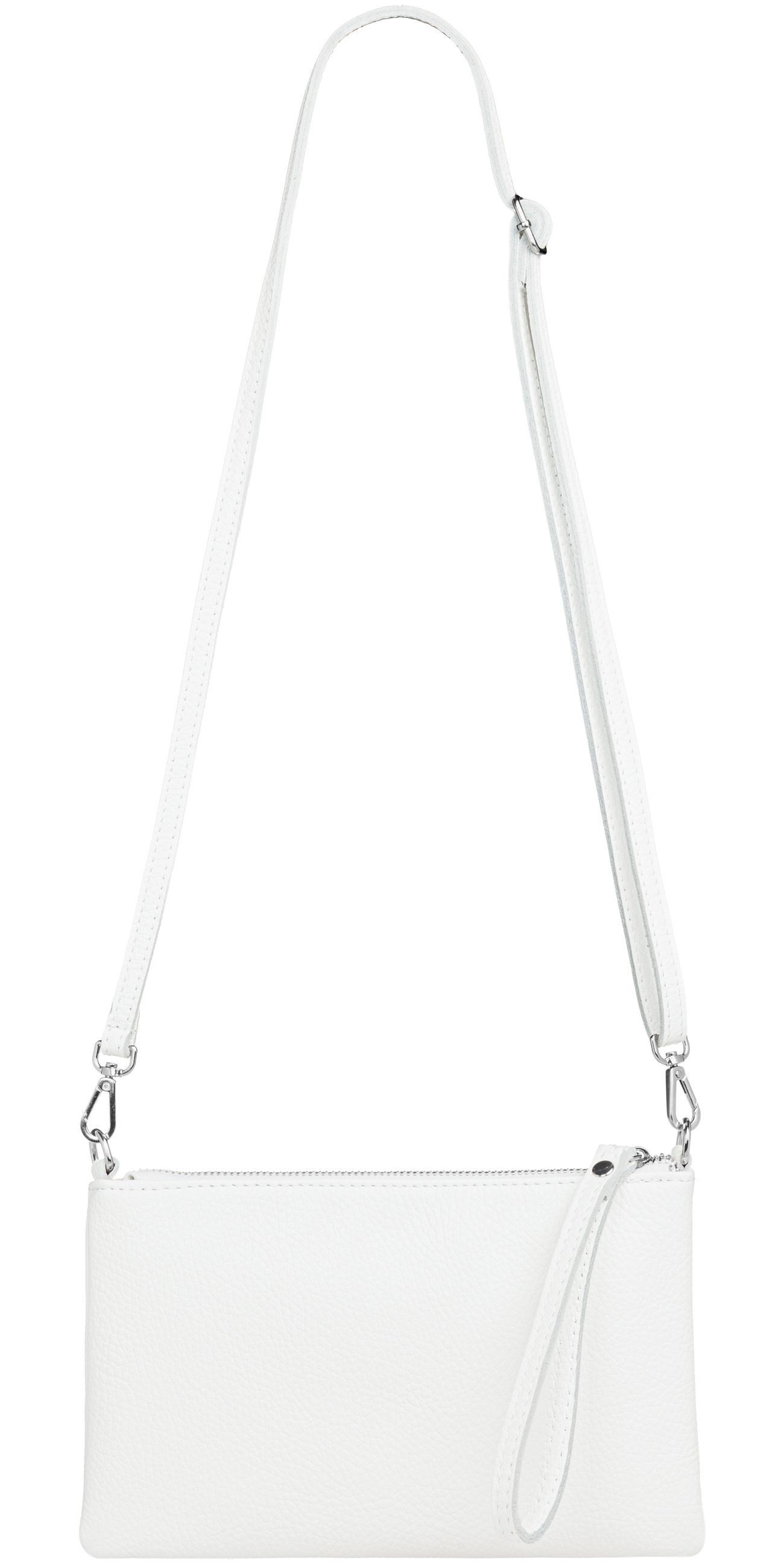 Caspar Clutch Abendtasche Kompakte Damen Leder Tasche - CLASSIC LINE - Modell No.834, leicht, elegant & unempfindlich - 100% Echtleder - Handmade in Italy