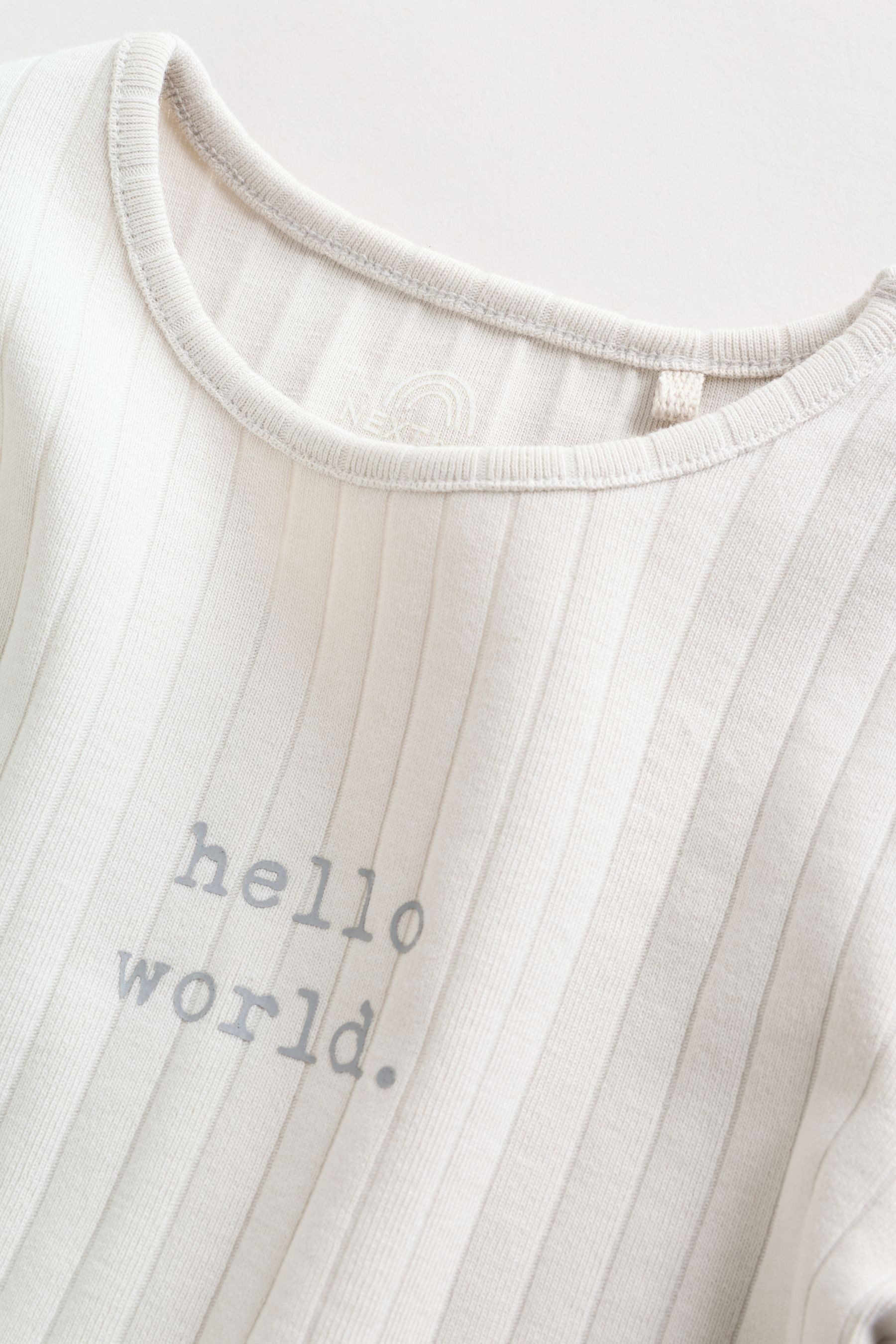 Next Shirt & Leggings Hello World Baby-Oberteil und Leggings, 2er Set (2-tlg)