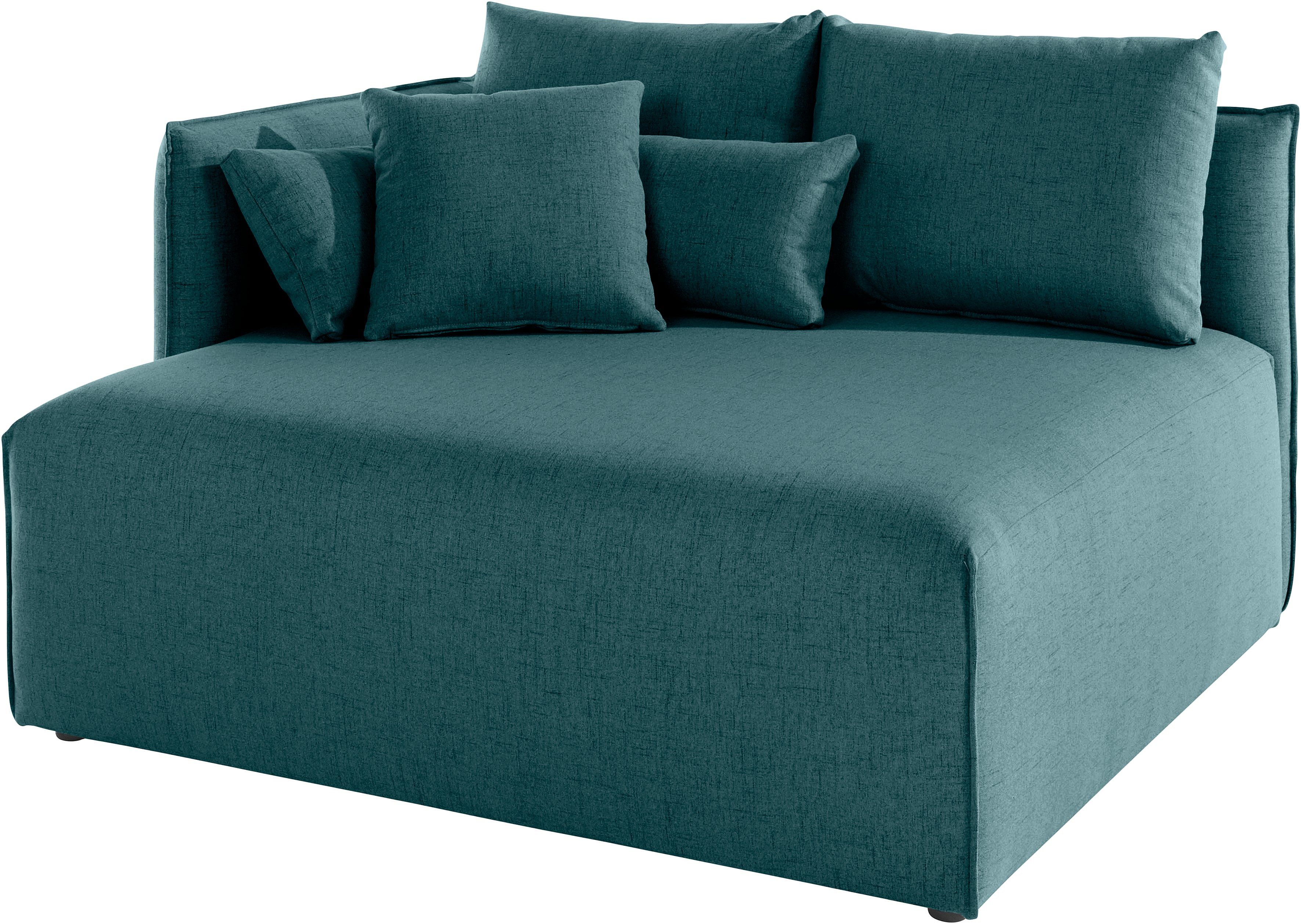 OTTO home Ottomane Nöre, kurzes Lounge-Modul - zum Zusammenstellen, Breite 138 cm, Tiefe 128 cm