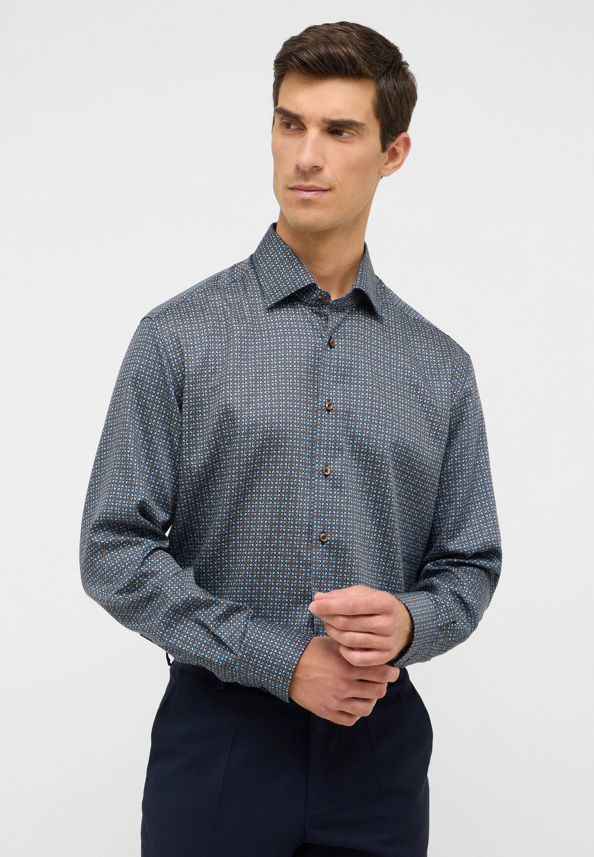 Eterna Langarmhemd MODERN FIT NON IRON (bügelfrei)