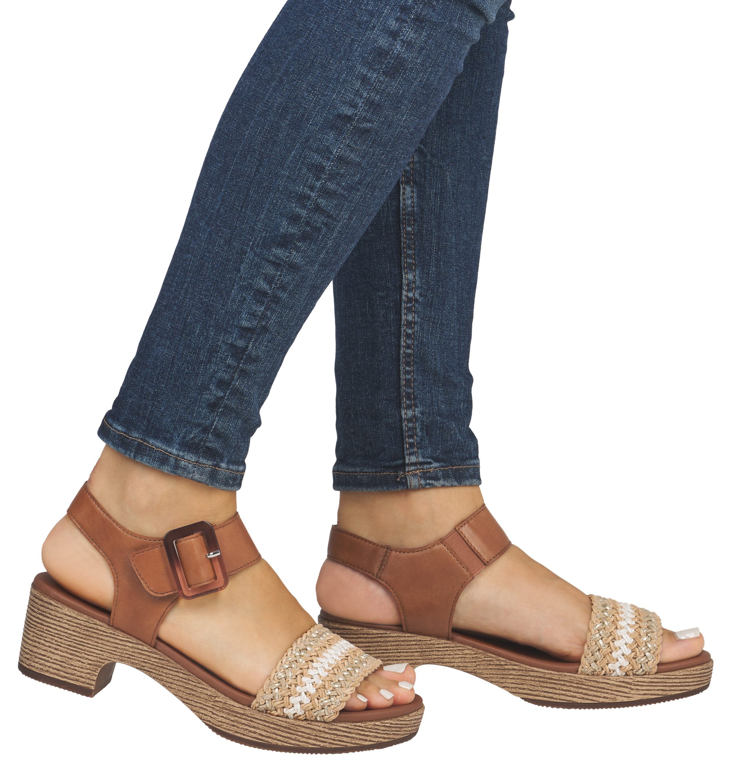 Remonte Sandalette, Blockabsatz, Plateau, Sandale, Sommerschuh günstig online kaufen