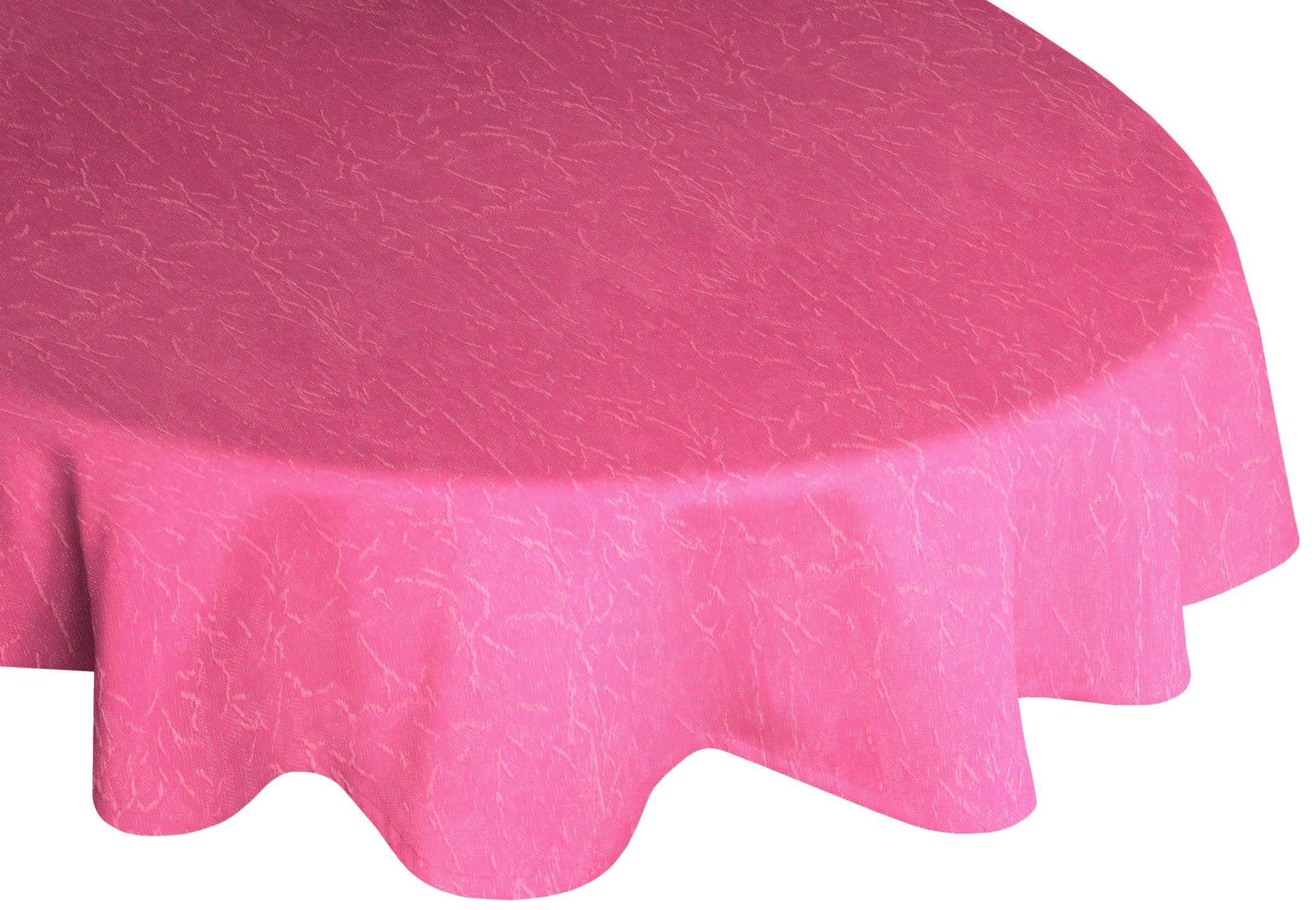 Lahnstein, oval Tischdecke Wirth pink