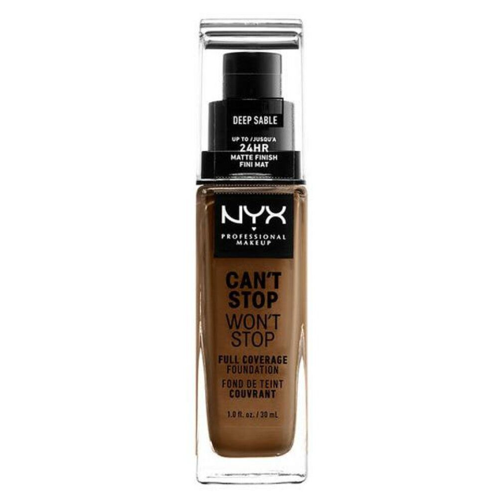 Foundation CAN'T STOP WON'T STOP full coverage foundation #deep sable 30ml