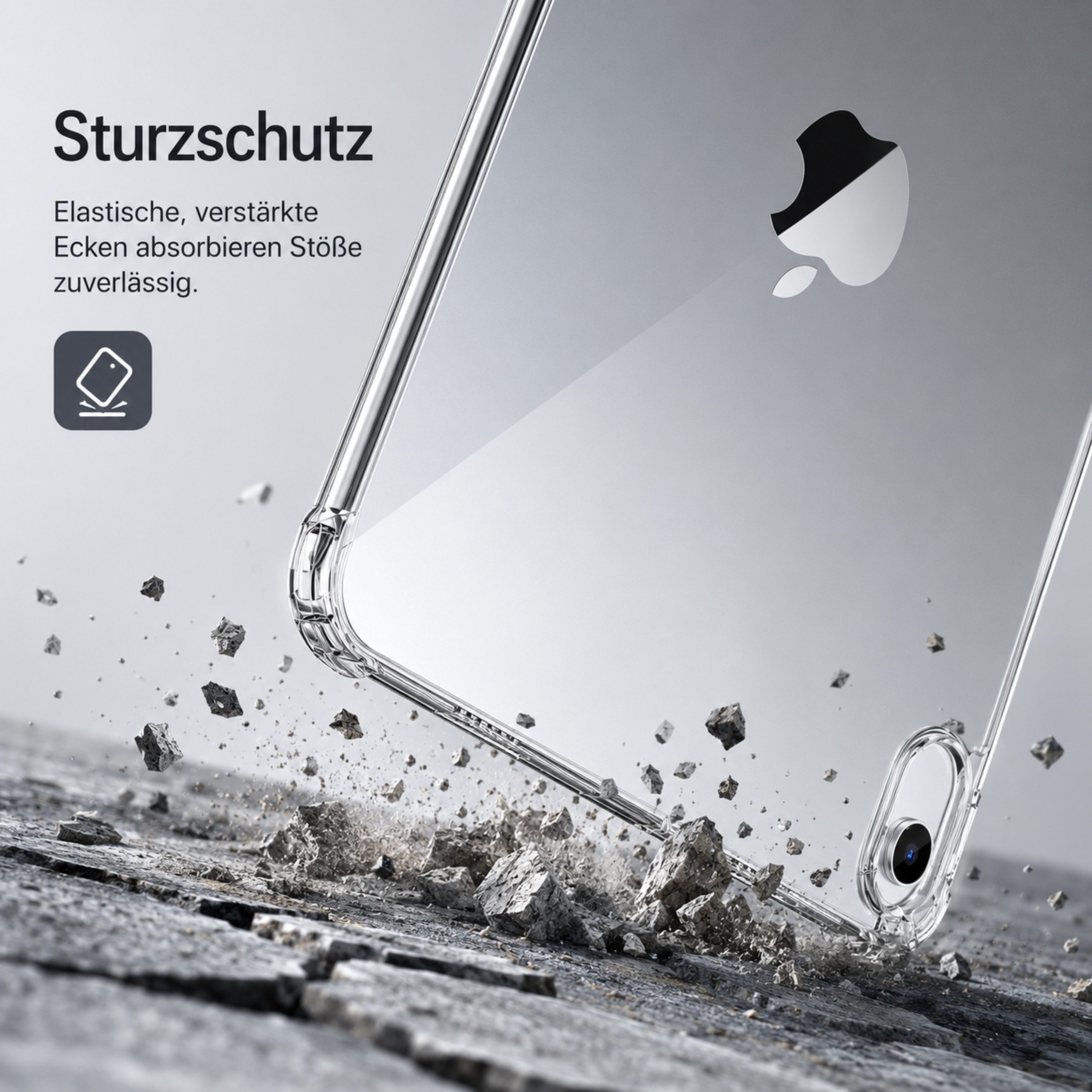 S&T Design Tablet-Hülle Hülle für iPad Clear Case Transparent Stoßfest Tablet Schutzhülle Dünn, Kratzfest Klare Schutzhülle Dünne Hülle Cover mit Stoßfester Har – Bild 5 von 5