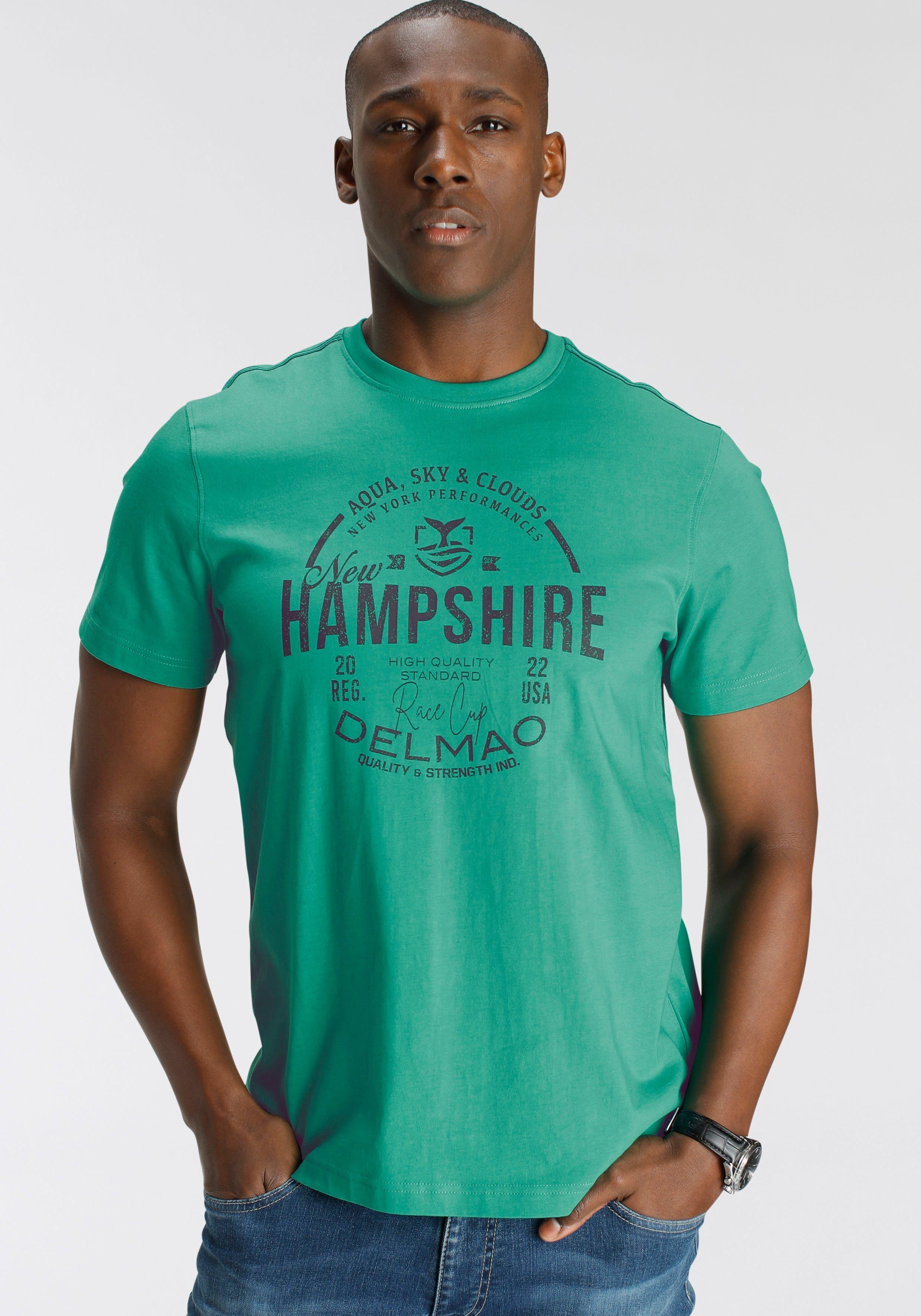 DELMAO T-Shirt mit Brustprint - NEUE MARKE! grün
