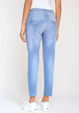 GANG Relax-fit-Jeans 94Amelie cropped mit doppelter Passe und doppelter, rechter Gesäßtasche