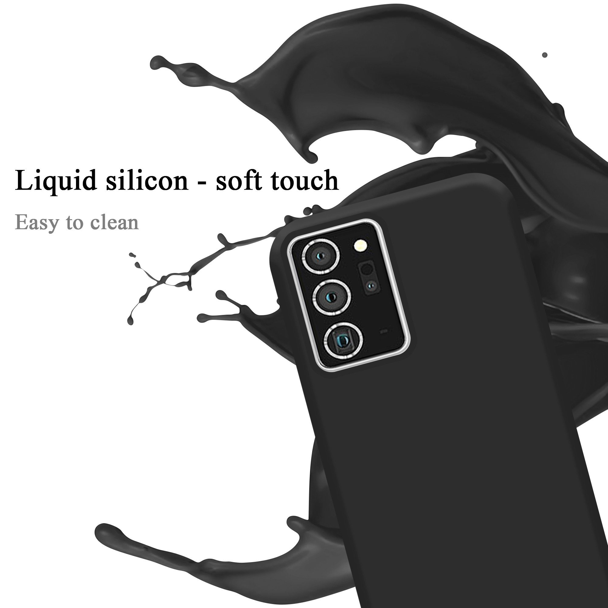 Cadorabo Handyhülle für Samsung Galaxy NOTE 20 PLUS Hülle Samsung Galaxy NOTE 20 PLUS, Flexible Hülle TPU Silikon Schutzhülle Back Cover Case