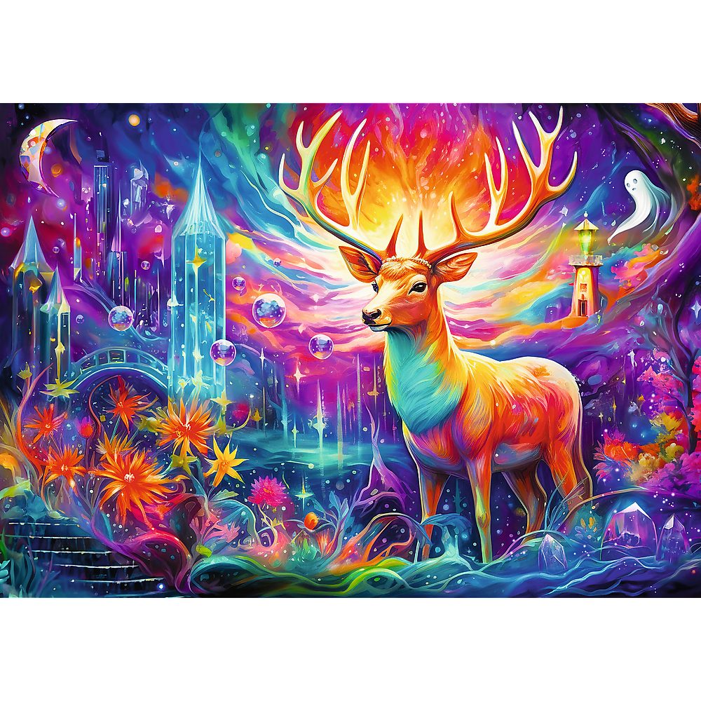 Trefl Puzzle Trefl, DreamScapes Mystischer Hirsch, 1000 Teile Puzzle, 1000 günstig online kaufen