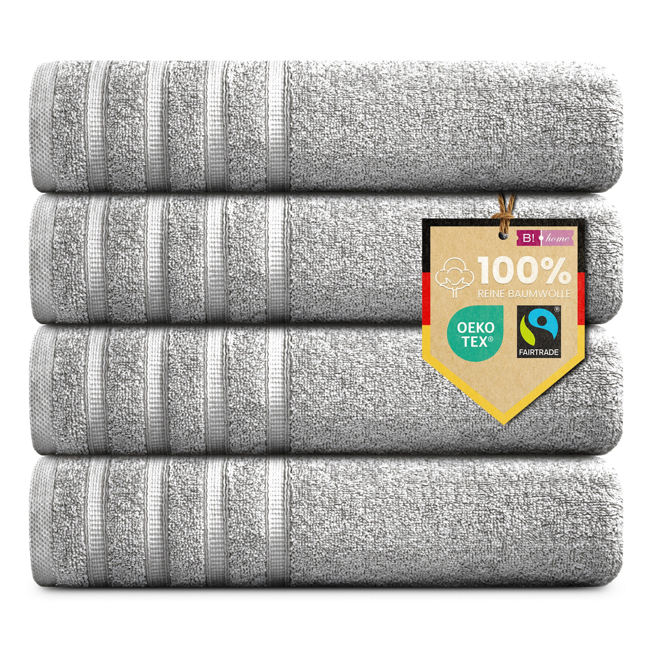 B!HOME Handtücher Set Saunatücher, Duschtücher, Gästehandtücher 100% Baumwo günstig online kaufen