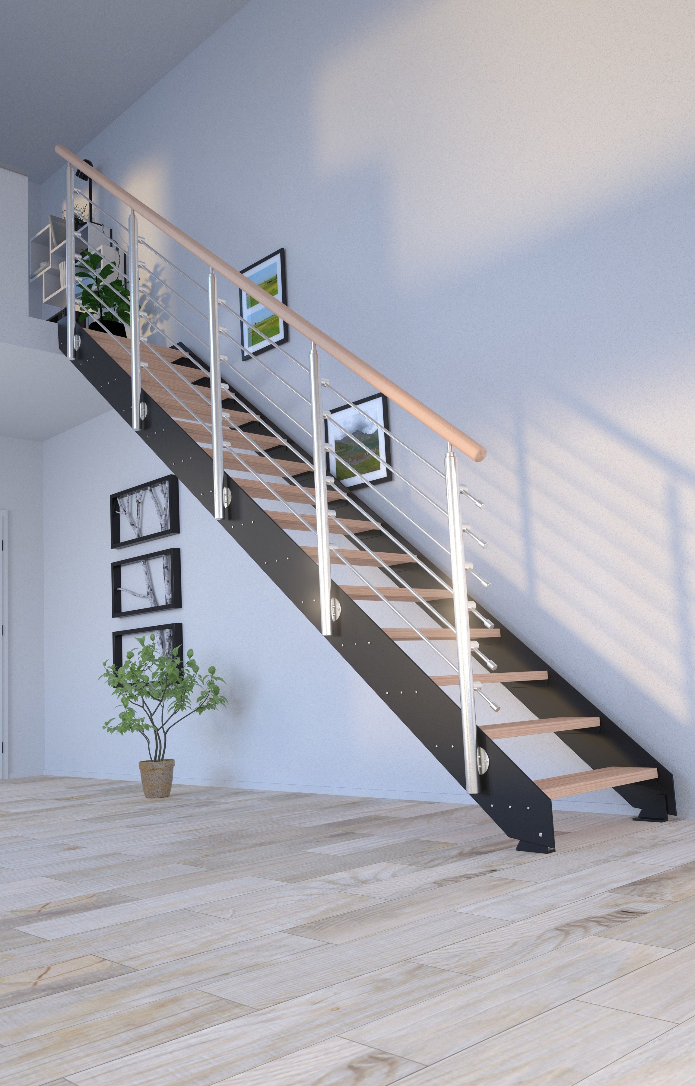 Starwood Systemtreppe offen, Stufen Kos, Geteilte Design