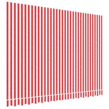 vidaXL Markise Markisenbespannung Rot und Weiß Gestreift 3,5x2,5 m (1-St)