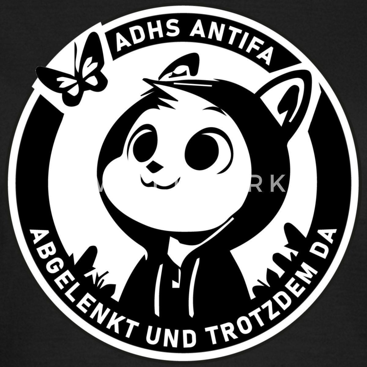Spreadshirt T-Shirt ADHS Antifa Abgelenkt Und günstig online kaufen