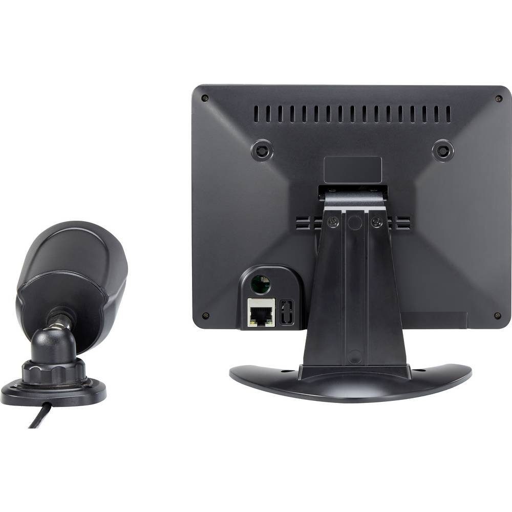 Sygonix Überwachungskamera AHD Überwachungskamera-Set, LCD-DVR Kombisystem mit 7 SY-4600588 (mit IR-LEDs, Aufnahme auf Speicherkarte)