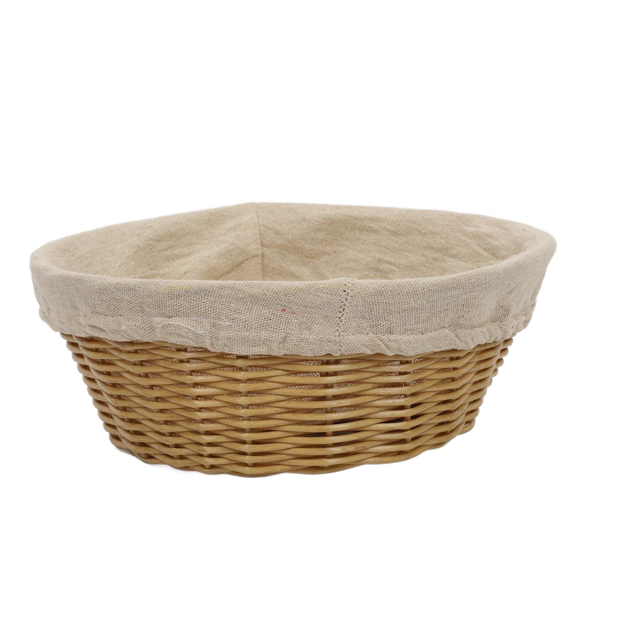 Kesper Brotkasten Brotkorb mit Stoffeinsatz, Ø 25 cm, Kesper, Kunststoff