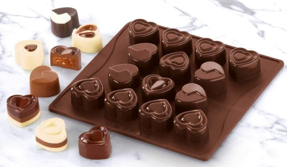 Dr. Oetker Küchenhelfer Pralinenform Dr. Oetker Schokoladenform Süße Herzen 02498 Pralinenform