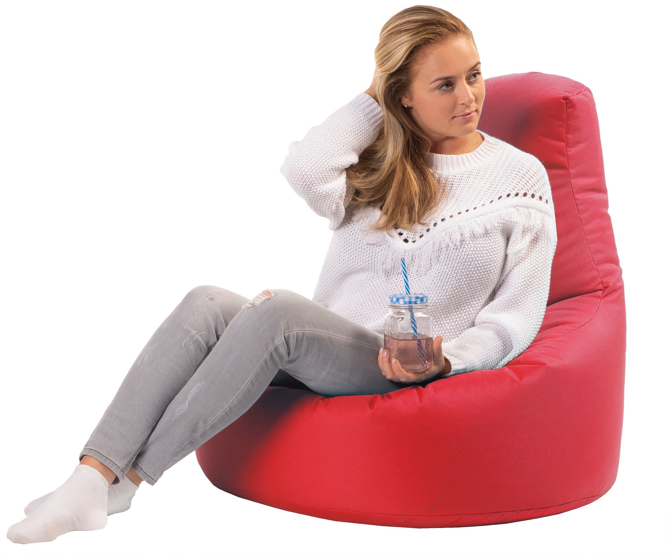 Sitzsack Gaming Sitzsack XXL mit Styropor Füllung für Kinder & Erwachsene