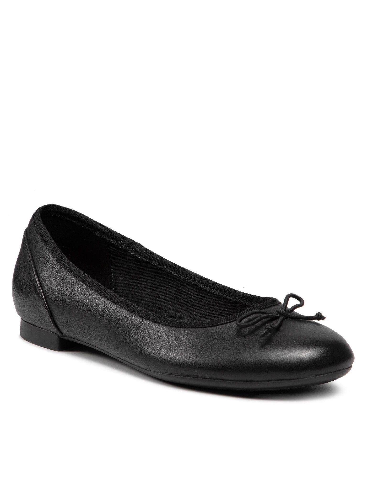Clarks Ballerinas Couture Bloom 261154854 Black Leather Ballerina
