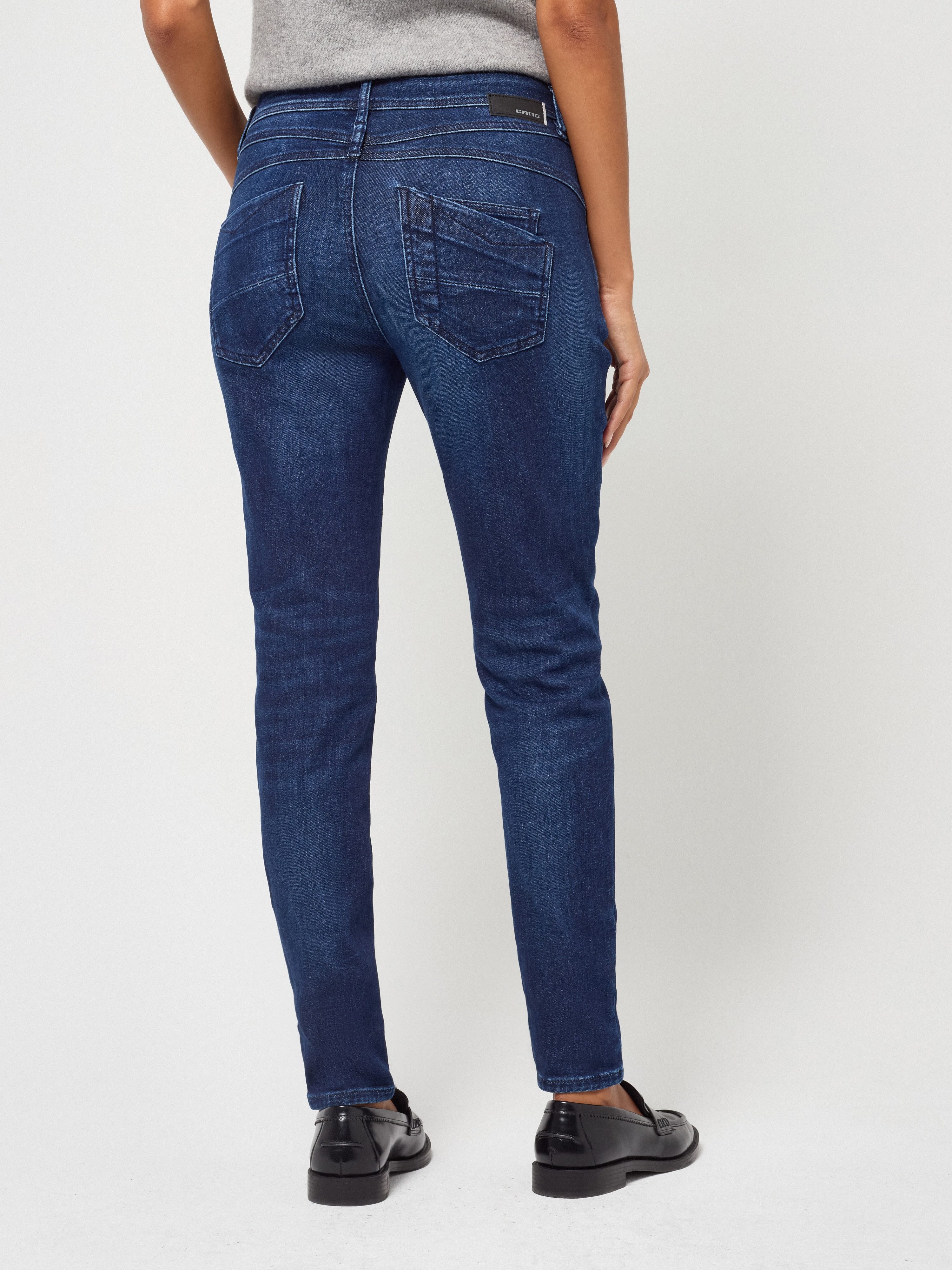GANG Relax-fit-Jeans 94AMELIE mit doppelter rechter Gesäßtasche