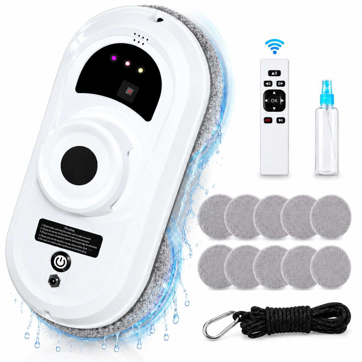 MOPUEA Fensterputzroboter Intelligenter Fensterputzer Fenstersauger