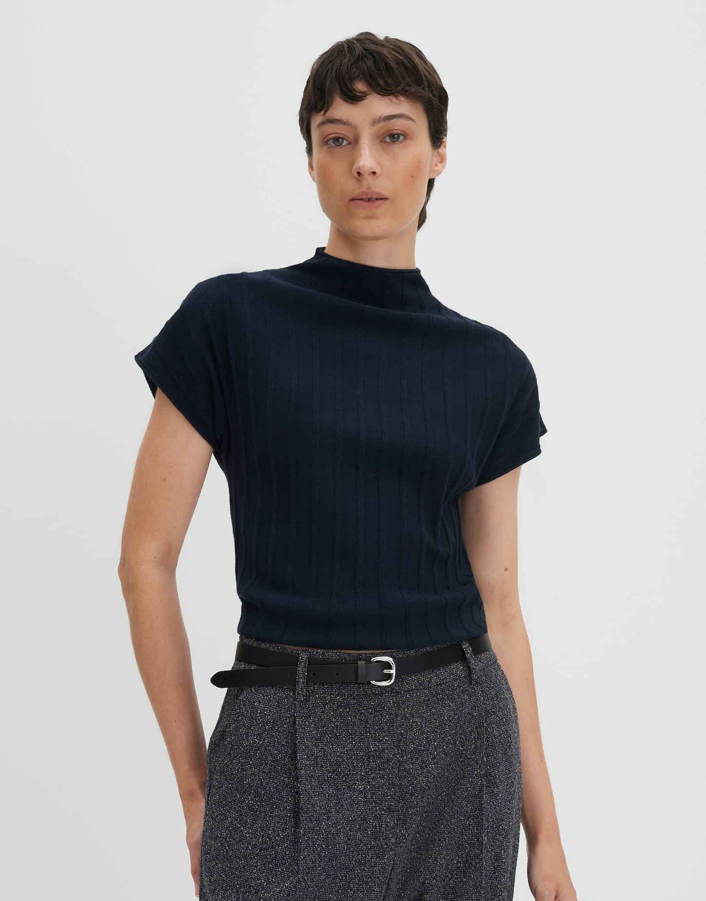 someday Strickpullover TIMEA Slim mit zarter Rippstruktur Weicher Feinstrick mit schmaler Passform.