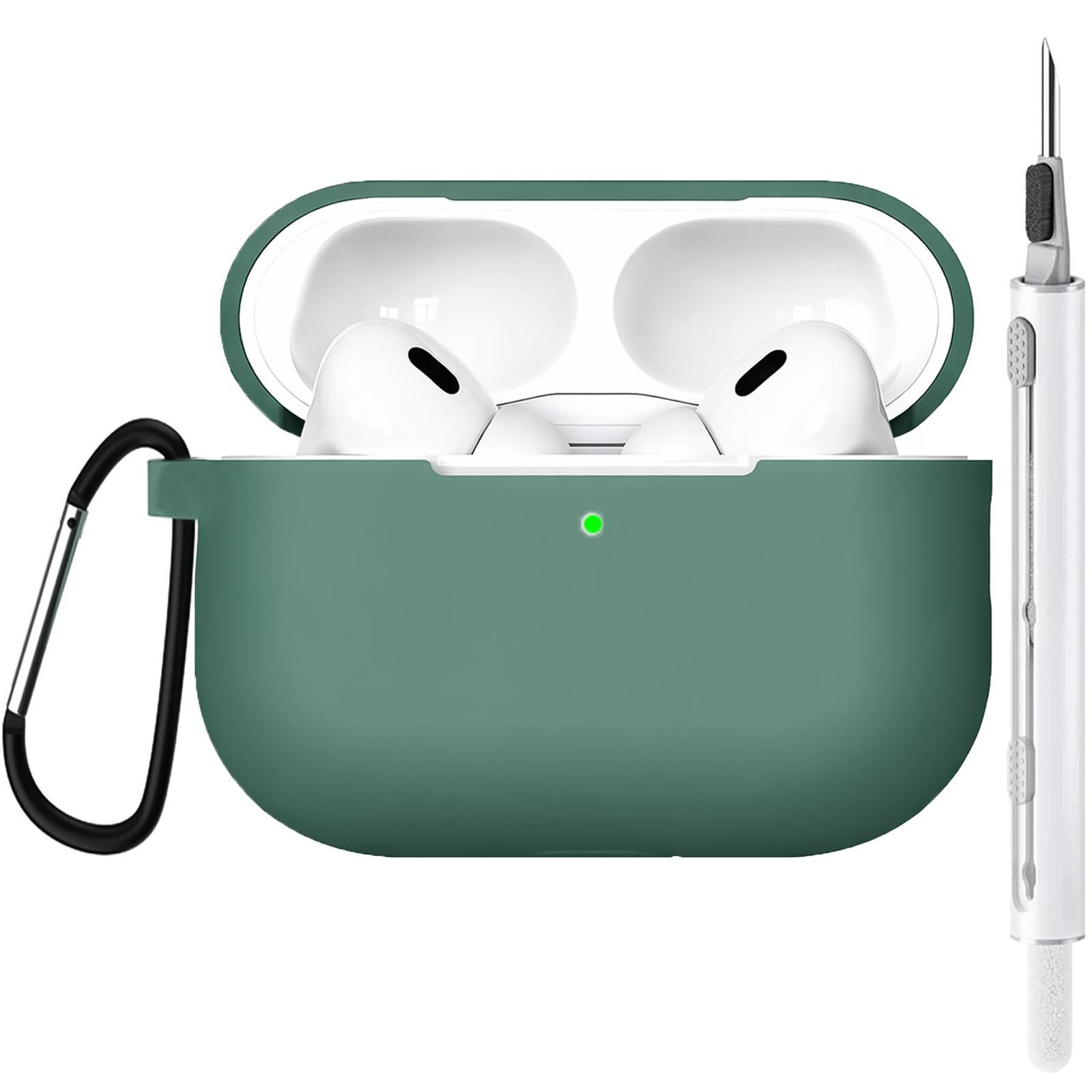 CoolGadget Kopfhörer-Schutzhülle für AirPods Pro 3 Silikon, Stoßfest Clip Karabiner kabelloses laden Case Schutz Cover