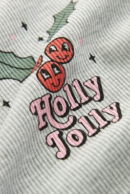 Next T-Shirt Weihnachts-T-Shirt, Holly-Jolly-Grafik (1-tlg)