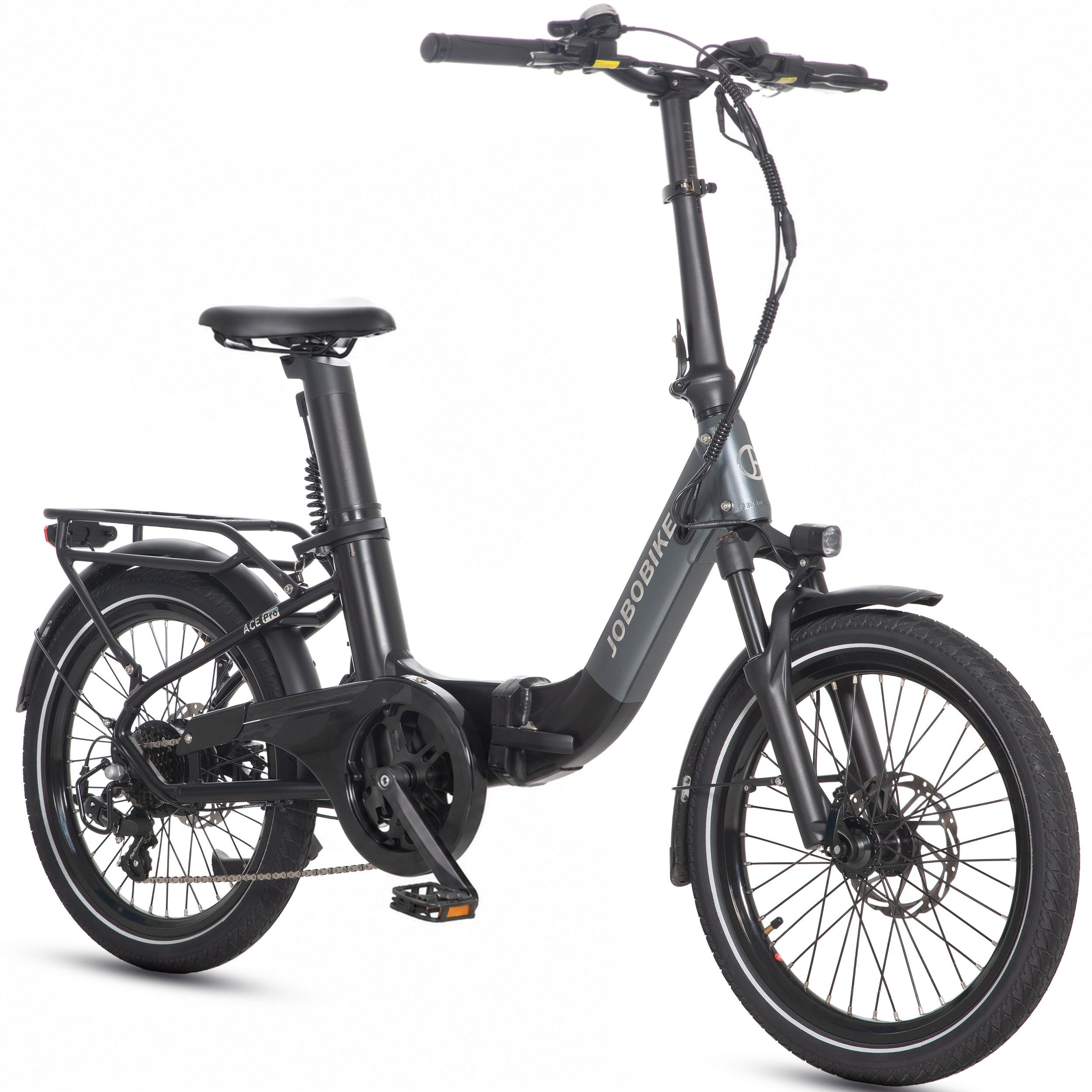 E-Bike Klapprad 20 Zoll, Faltrad, 120km, mit Bluetooth, Drehmomentsensor