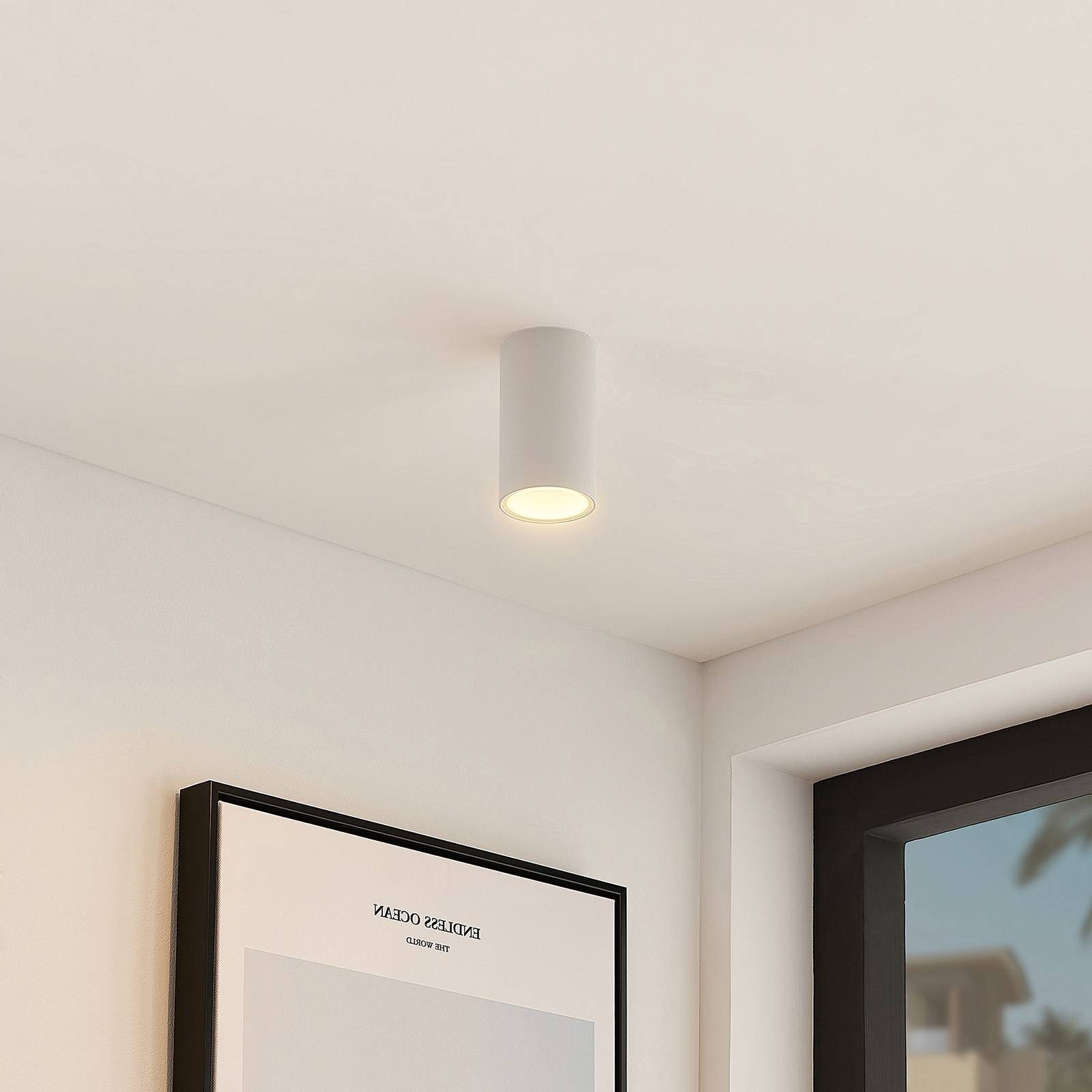 Arcchio Deckenstrahler Olivir, Metall, Weiß IP44, 1 x 8 W LED
