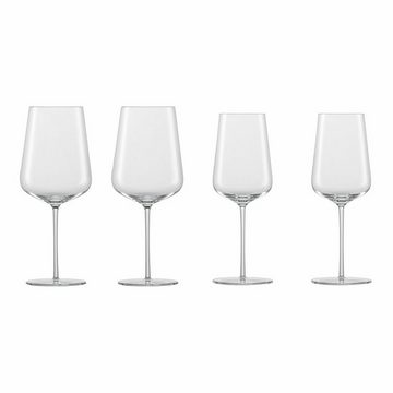 Zwiesel Glas Glas Vervino Chardonnay und Bordeaux Weingläser 4er Set, Glas