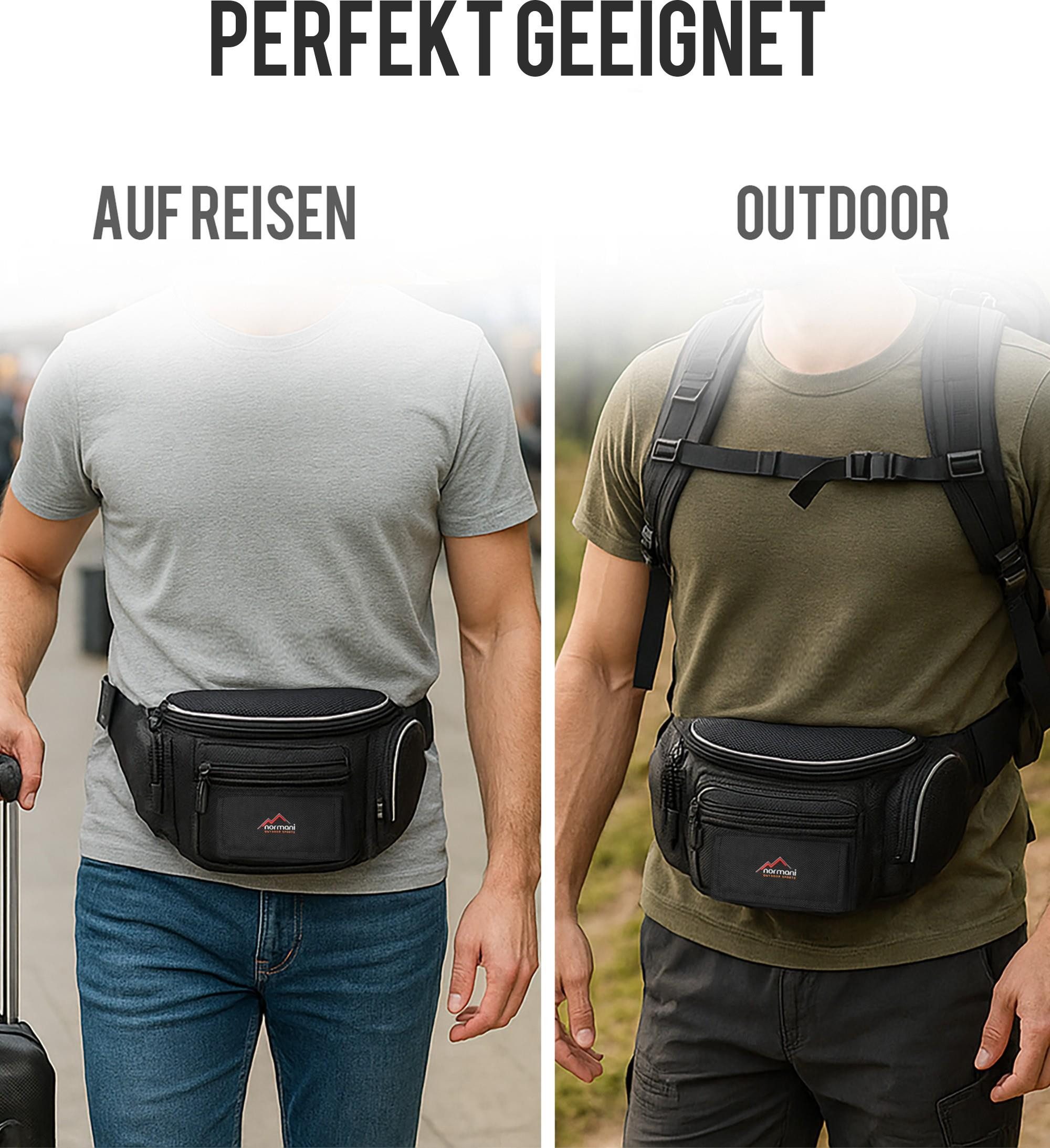 normani Bauchtasche Bauchtasche 3 l Cross günstig online kaufen