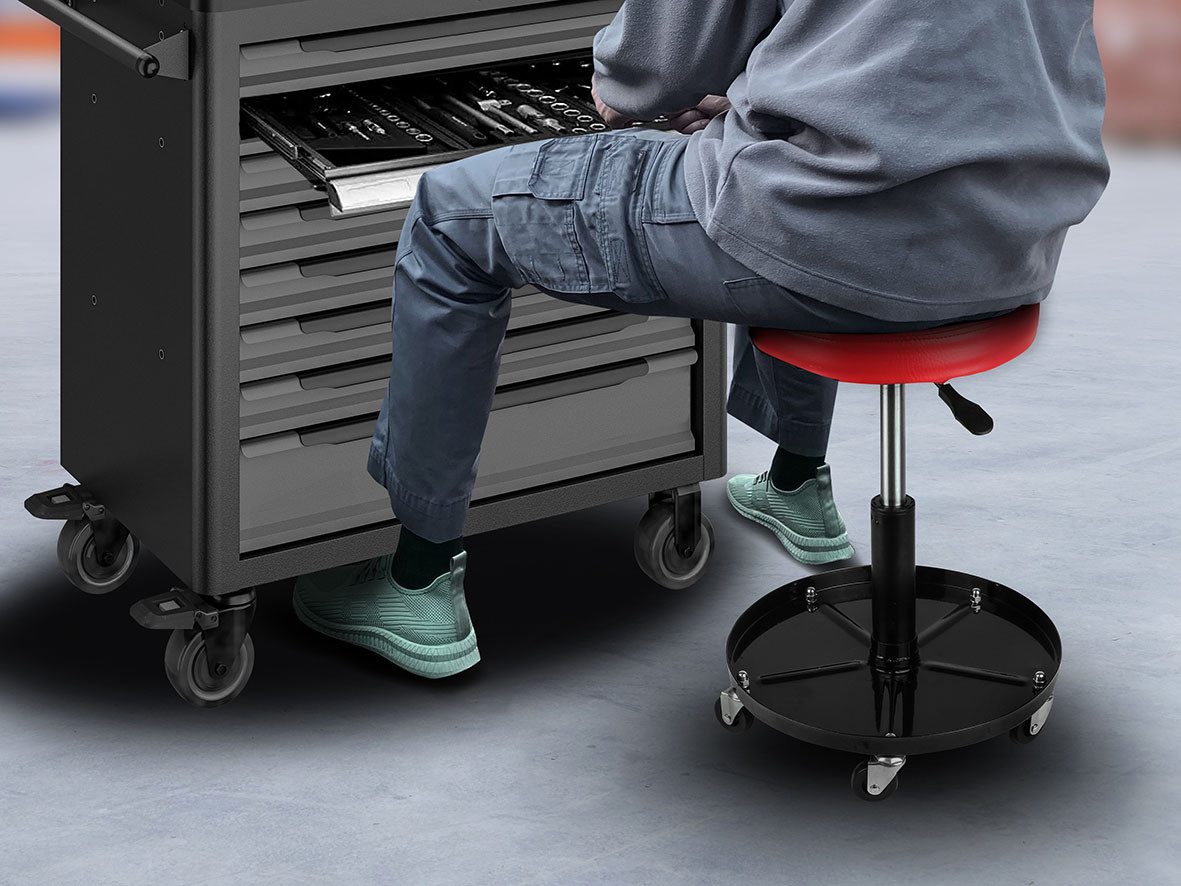 APA Arbeitshocker Werkstatt Rollhocker günstig online kaufen
