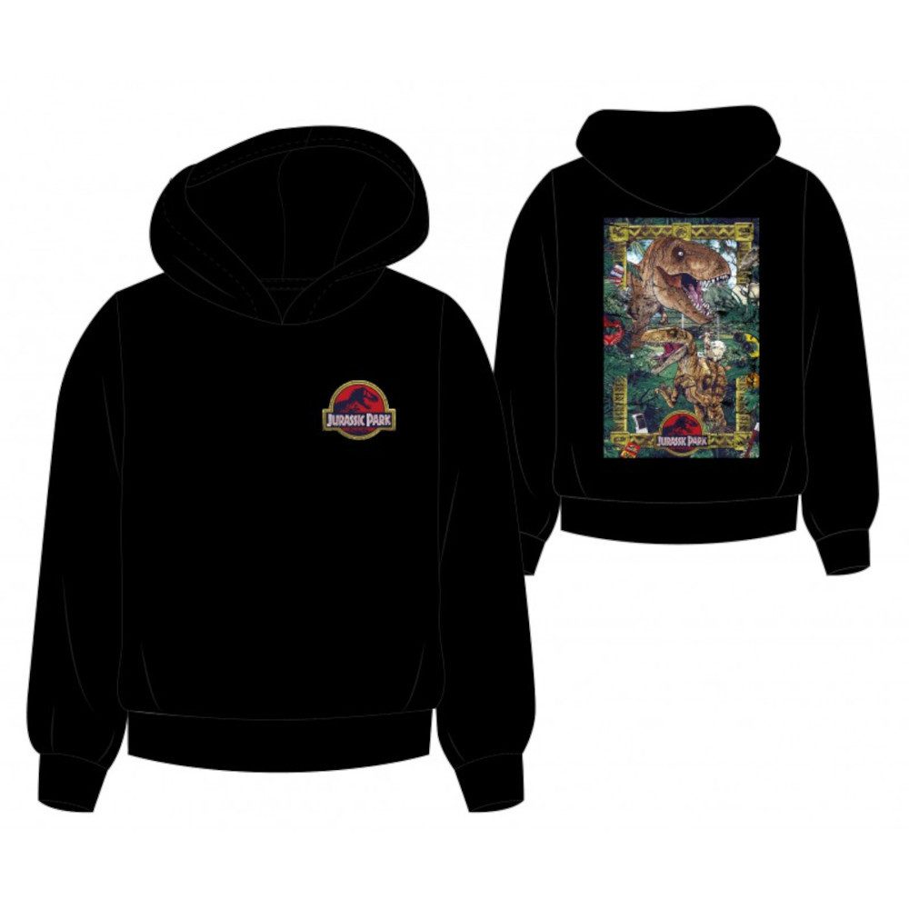Kapuzensweatshirt Jurassic World Kapuzen-Sweatshirt für Kinder, Schwarz, Größen 104-15