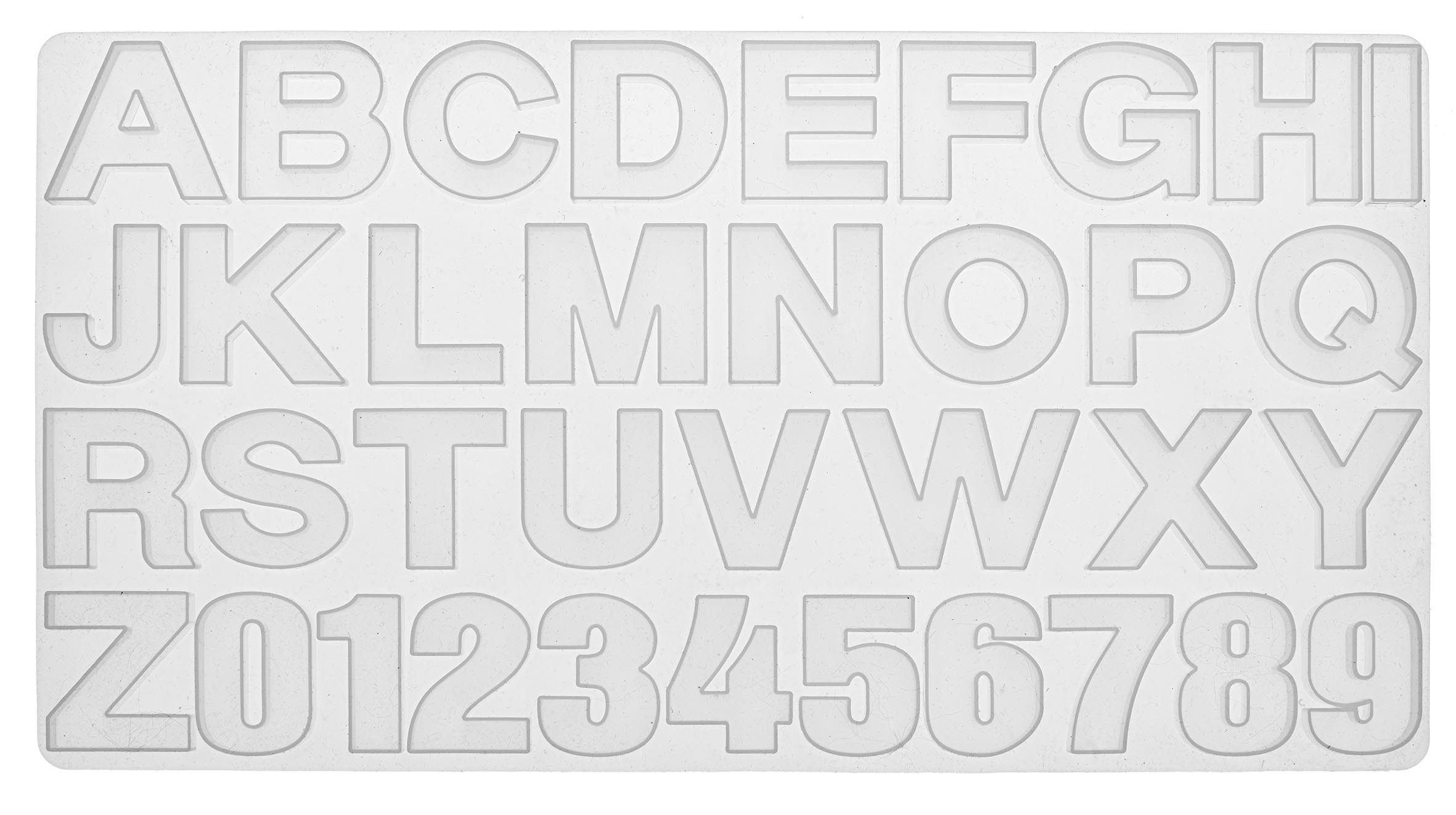 Glorex Modellierwerkzeug Buchstaben & Zahlen, 240 ml