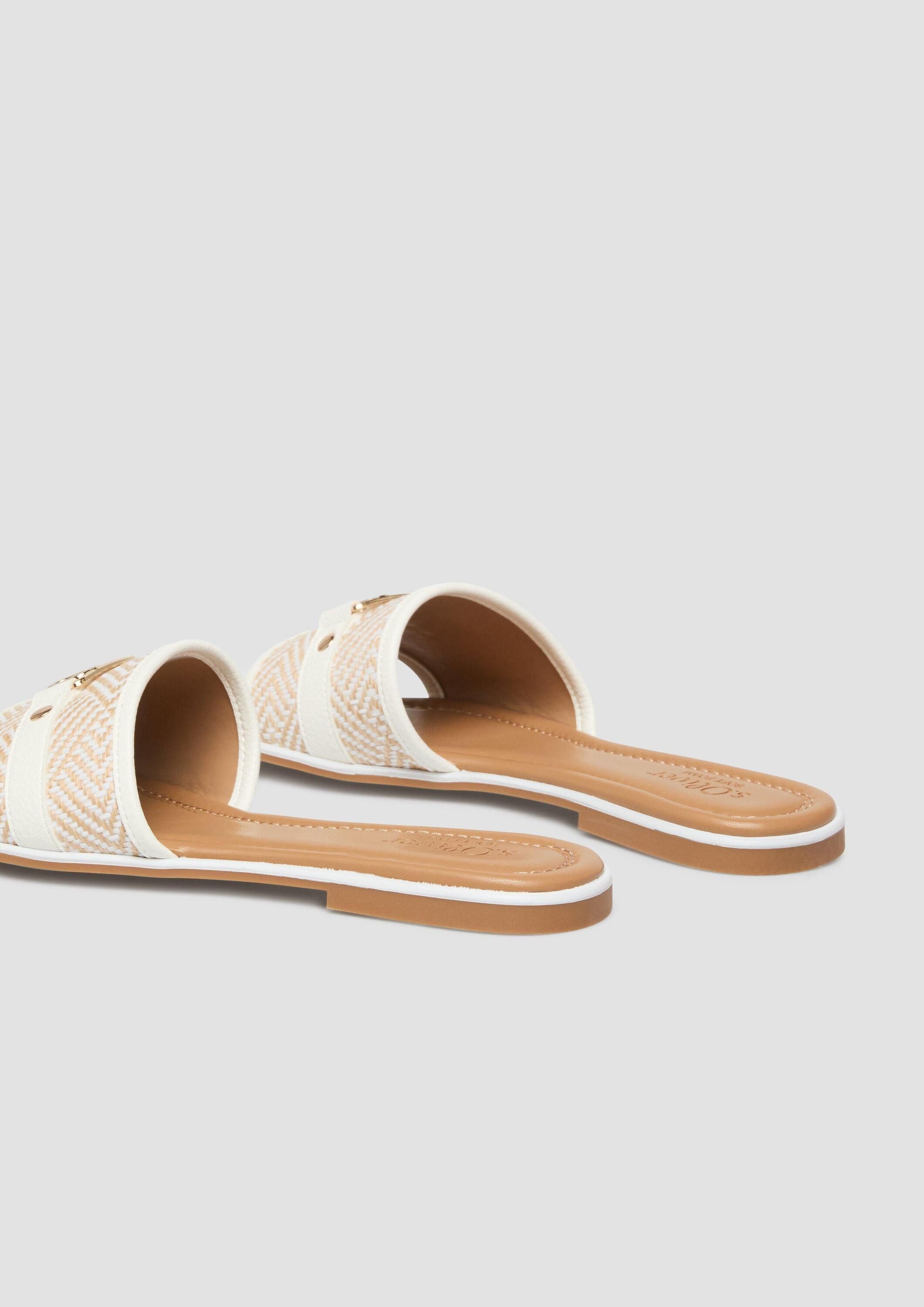 s.Oliver Sandalen Sandale Slides mit Flecht-Design